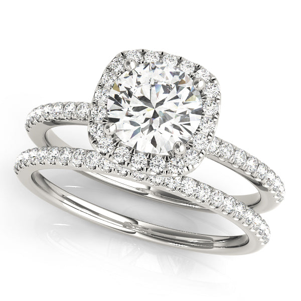 2 CT Round Three Stones Lab Grown Diamond Engagement Ring