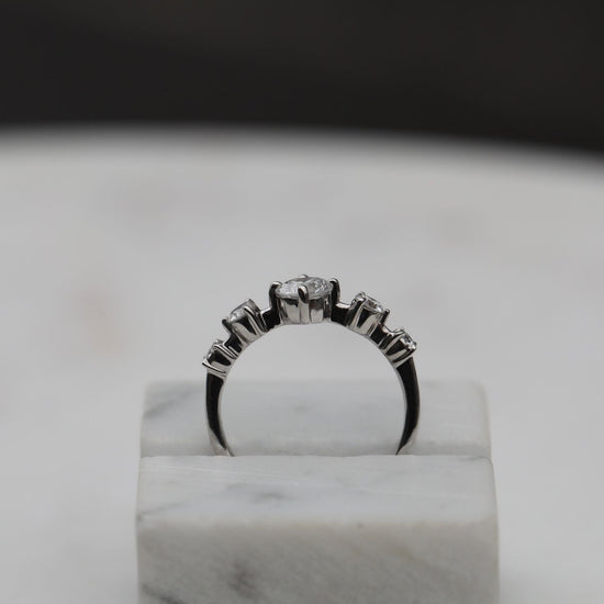 0.80 CT Round Dainty CVD EF/VS Diamond Wedding Band 6