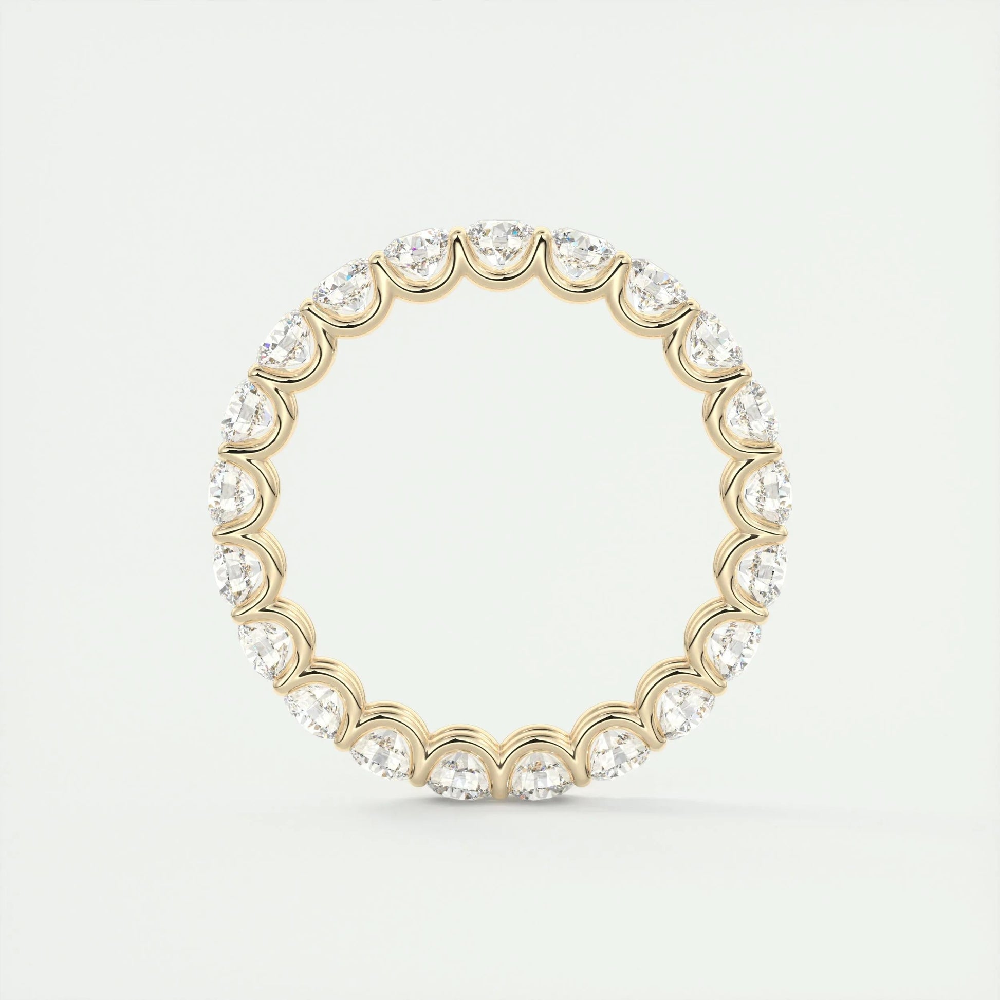 2.1 CT Round Full Eternity CVD EF/VVS Diamond Wedding Band 11