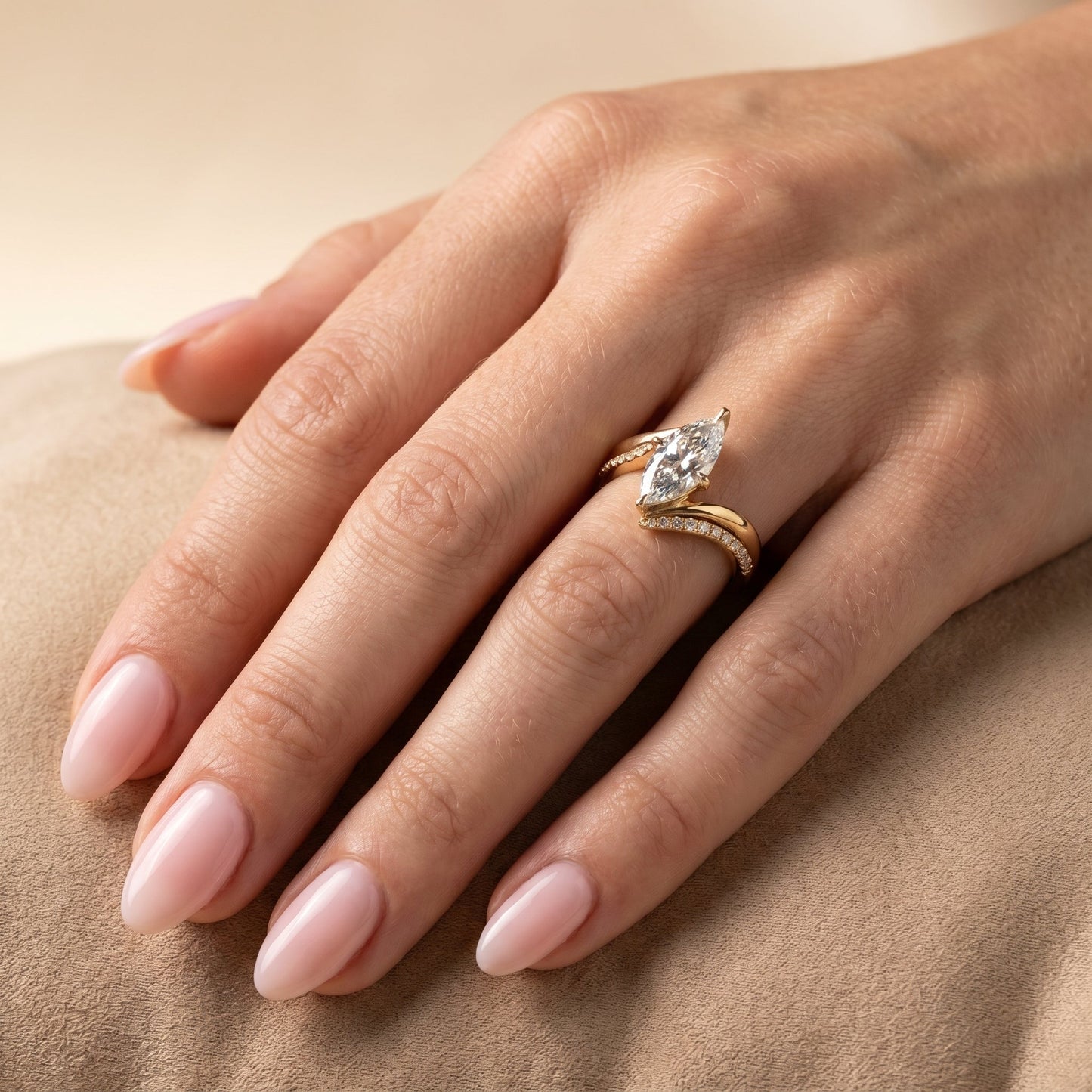 1.0 CT Round Solitaire Moissanite Diamond Bridal Ring Set