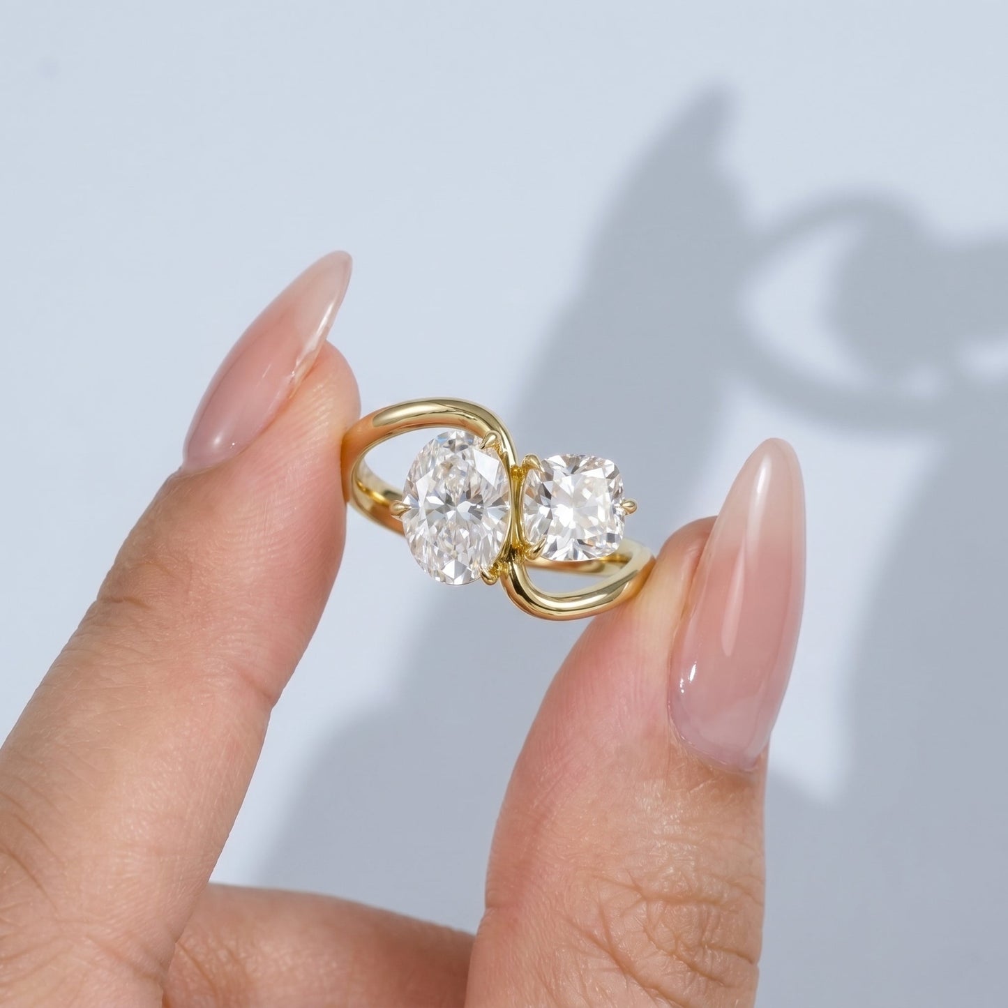 Marquise Swirl Solitaire Engagement Ring – 1 CT Lab Grown Diamond
