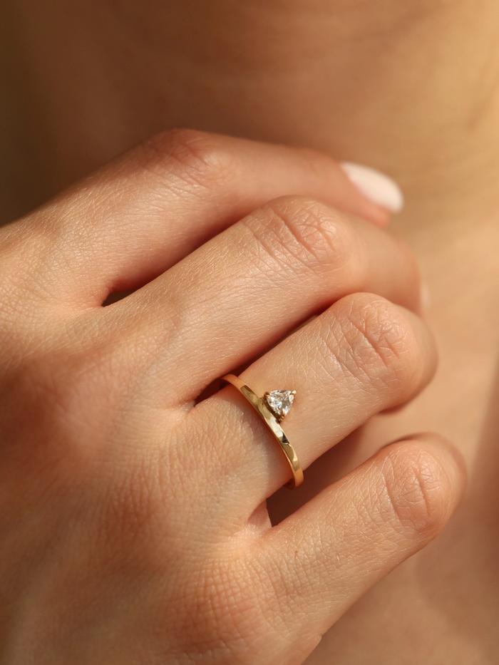 Marquise Cut Cluster Styled Lab Grown Diamond Engagement Ring