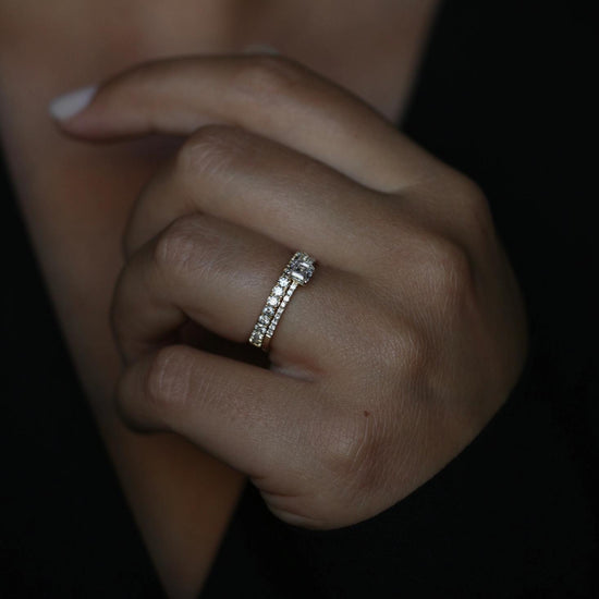 0.55 CT Round Half Eternity CVD EF/VS Diamond Wedding Band 4