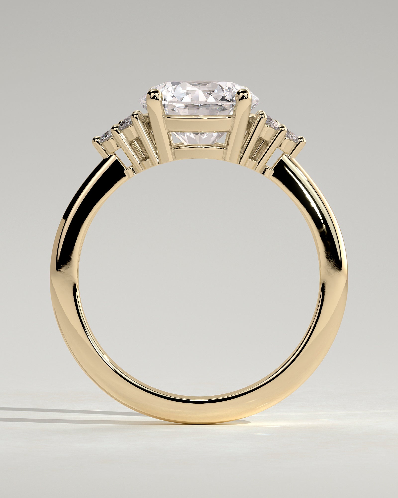 Round Halo, Pave & Split Shank Engagement Ring – 1.93 CT Lab Grown Diamond
