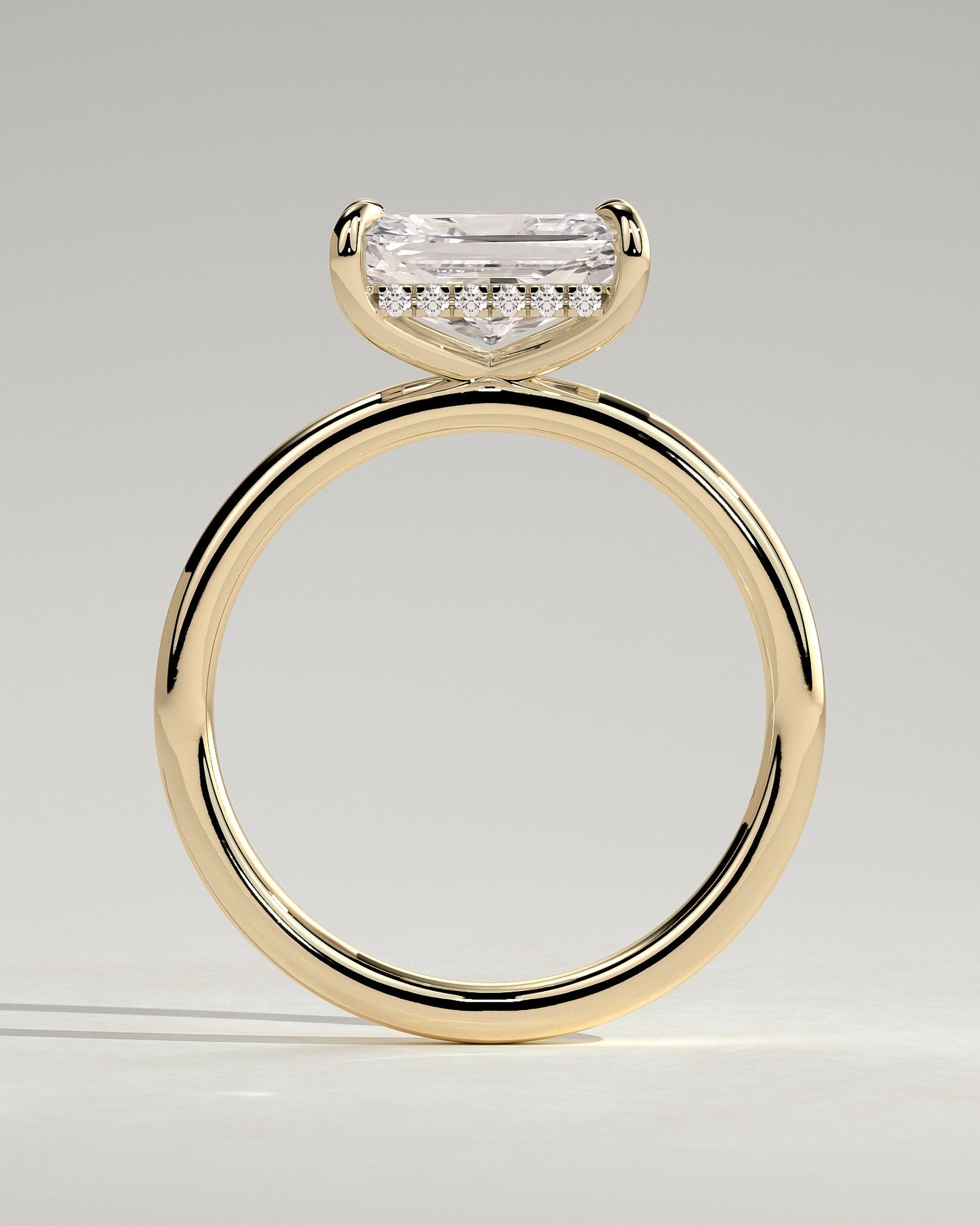 Round Halo, Pave & Split Shank Engagement Ring – 1.93 CT Lab Grown Diamond