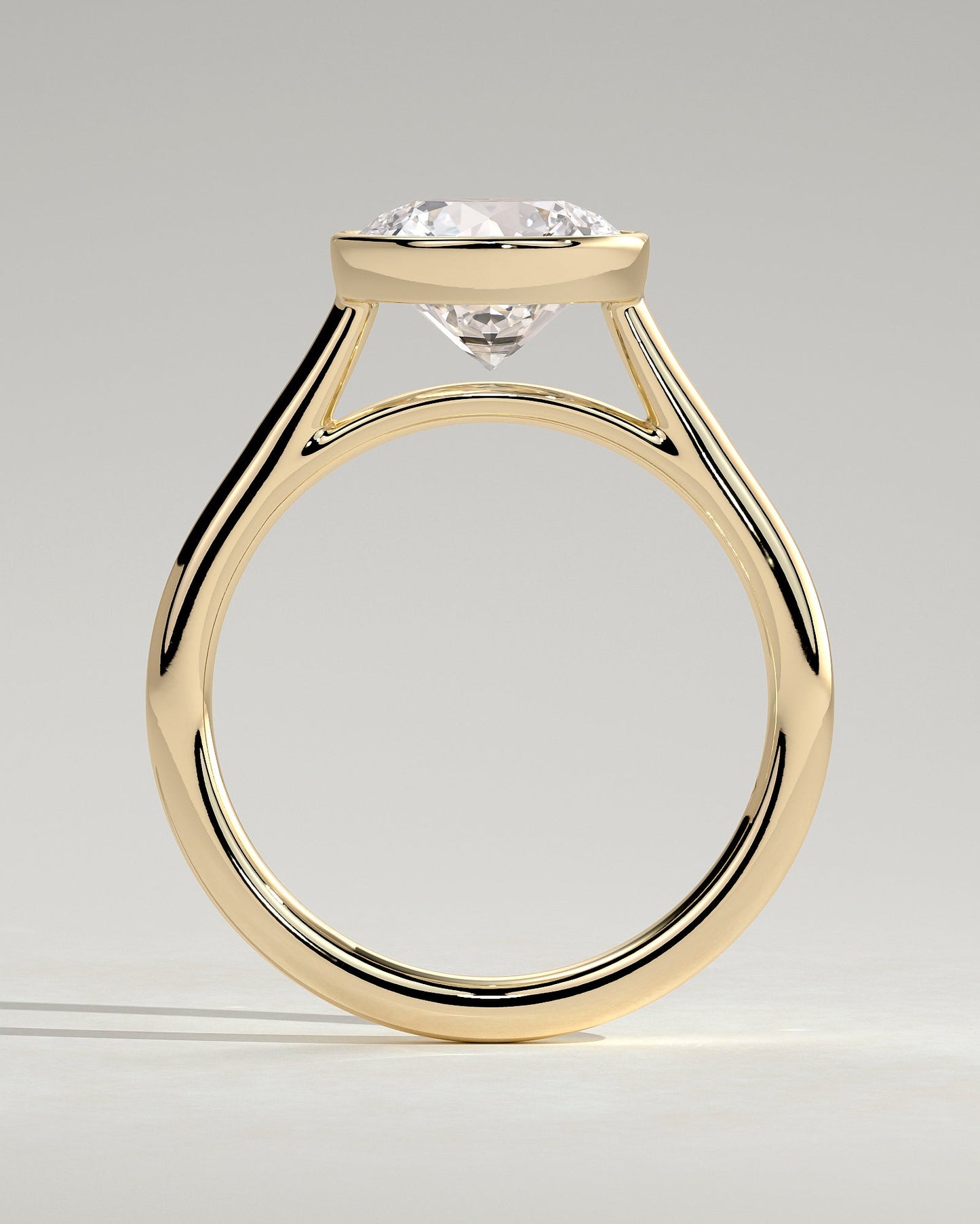 Round Halo, Pave & Split Shank Engagement Ring – 1.93 CT Lab Grown Diamond