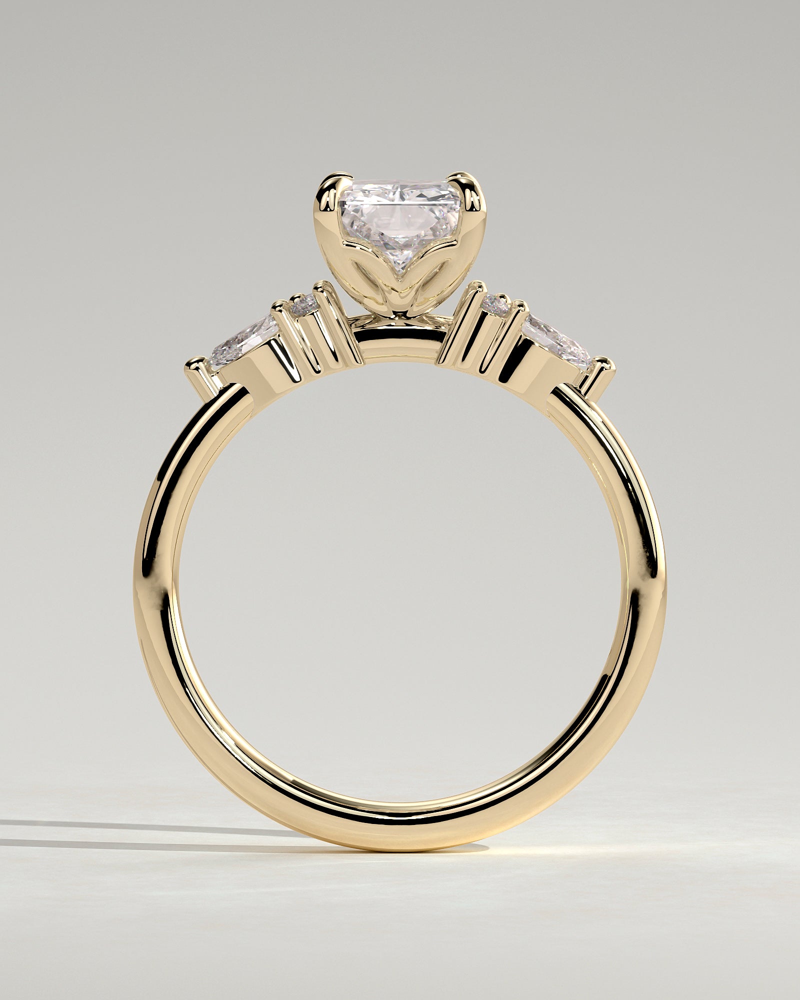 Round Halo, Pave & Split Shank Engagement Ring – 1.93 CT Lab Grown Diamond