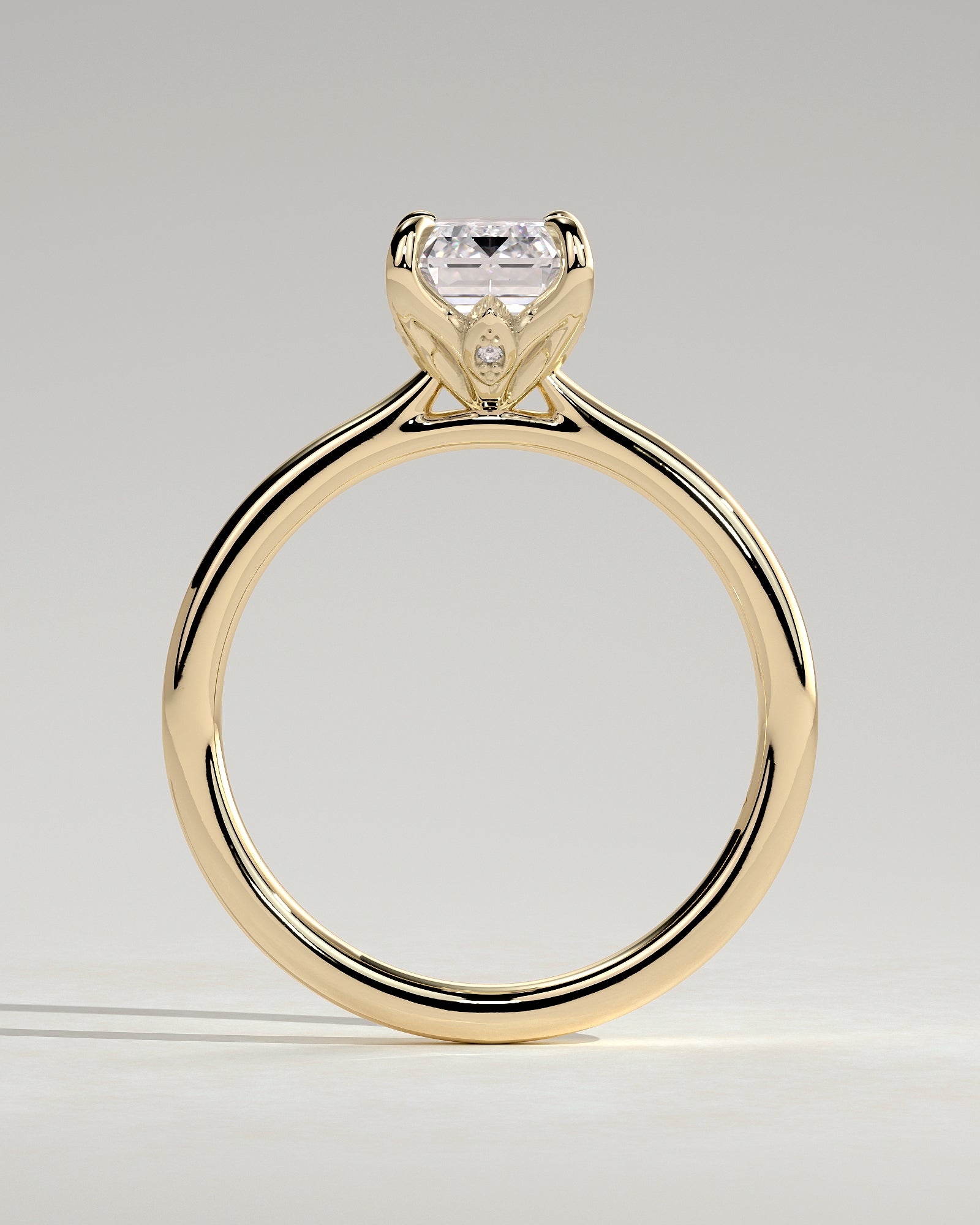 Round Halo, Pave & Split Shank Engagement Ring – 1.93 CT Lab Grown Diamond