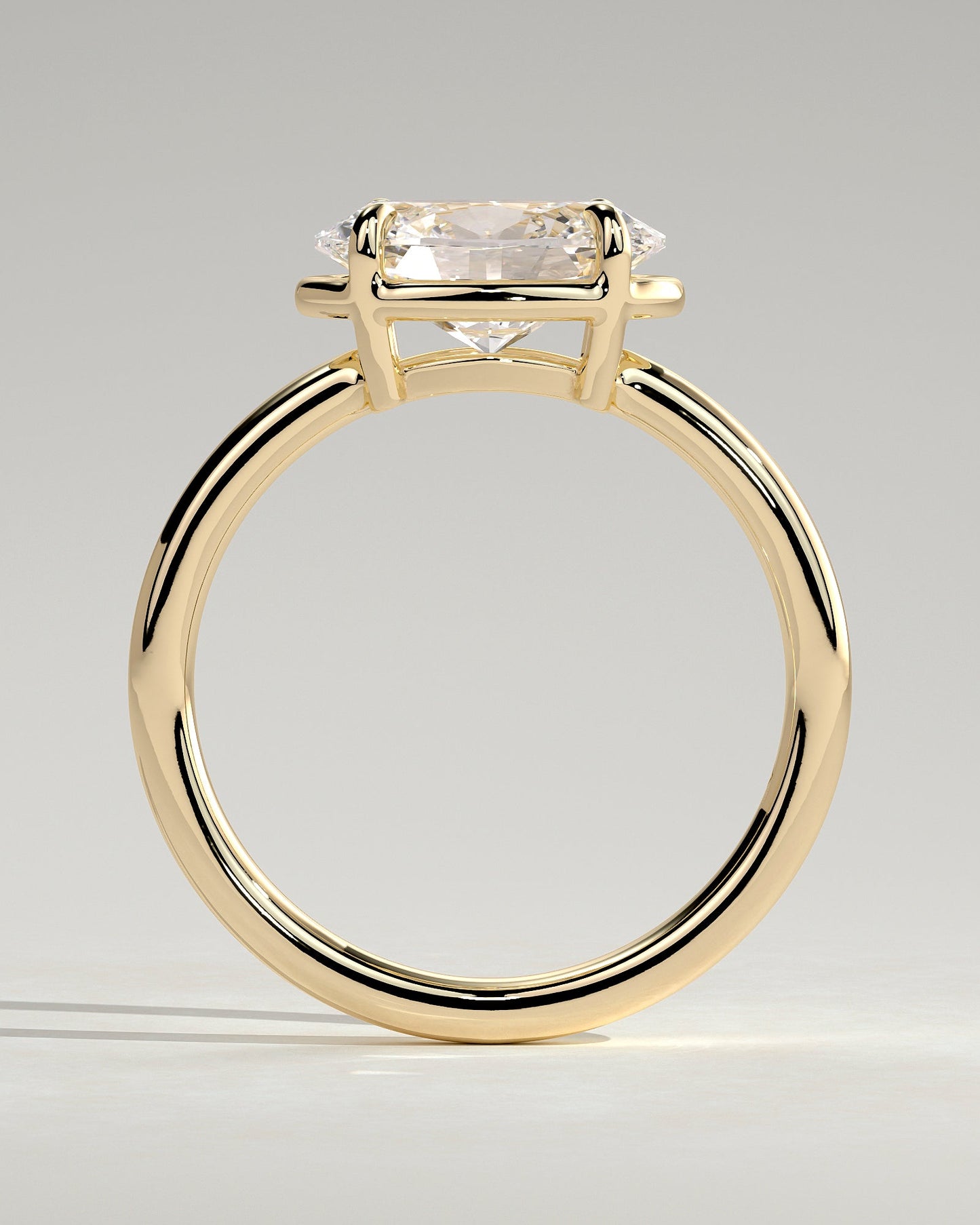 Round Halo, Pave & Split Shank Engagement Ring – 1.93 CT Lab Grown Diamond