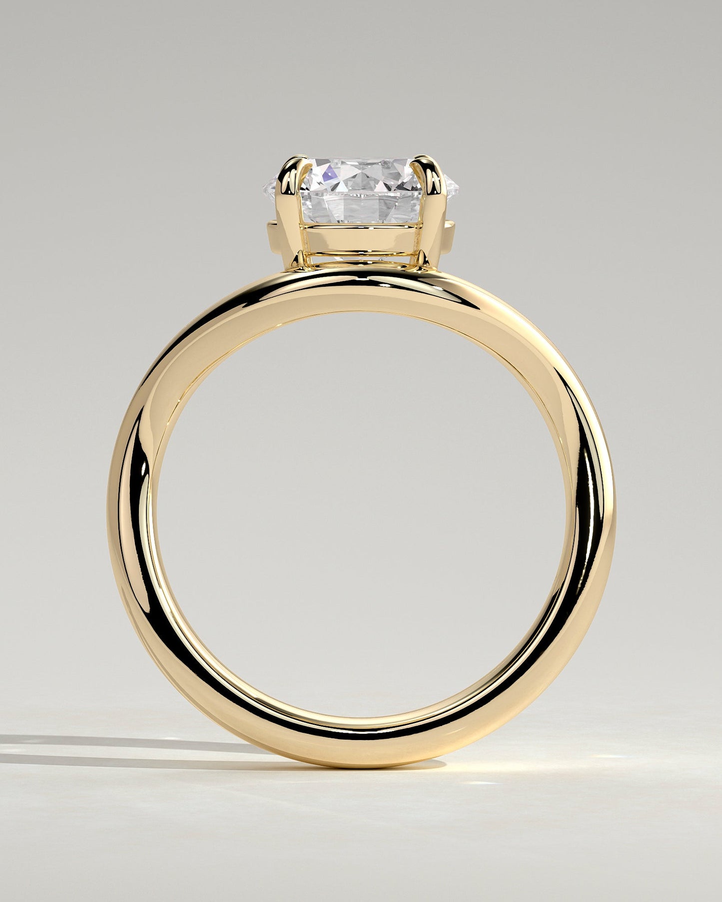 Round Halo, Pave & Split Shank Engagement Ring – 1.93 CT Lab Grown Diamond
