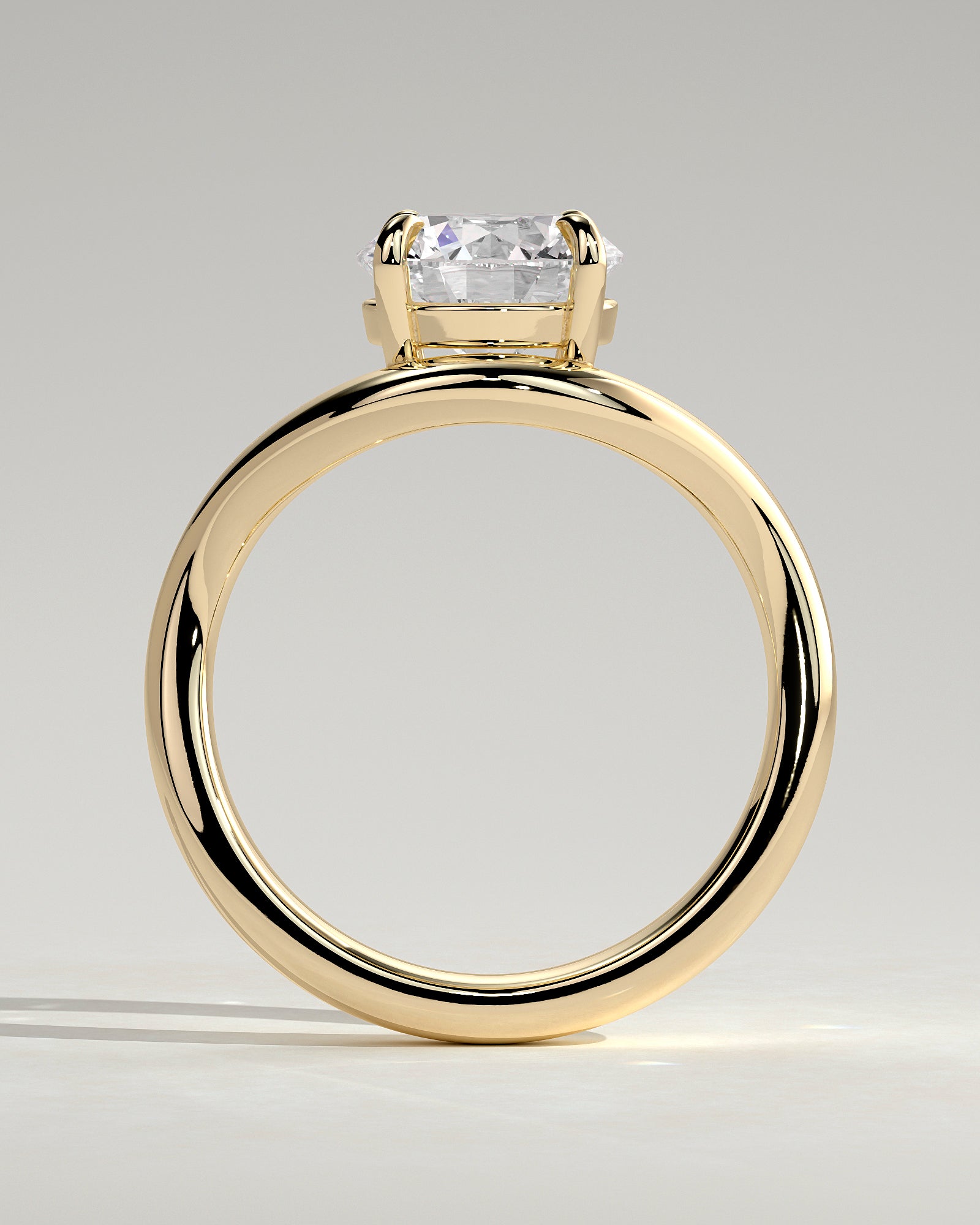 Round Halo, Pave & Split Shank Engagement Ring – 1.93 CT Lab Grown Diamond