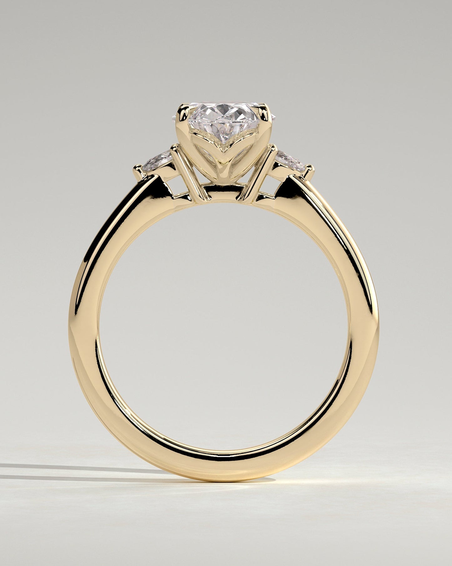 Round Halo, Pave & Split Shank Engagement Ring – 1.93 CT Lab Grown Diamond