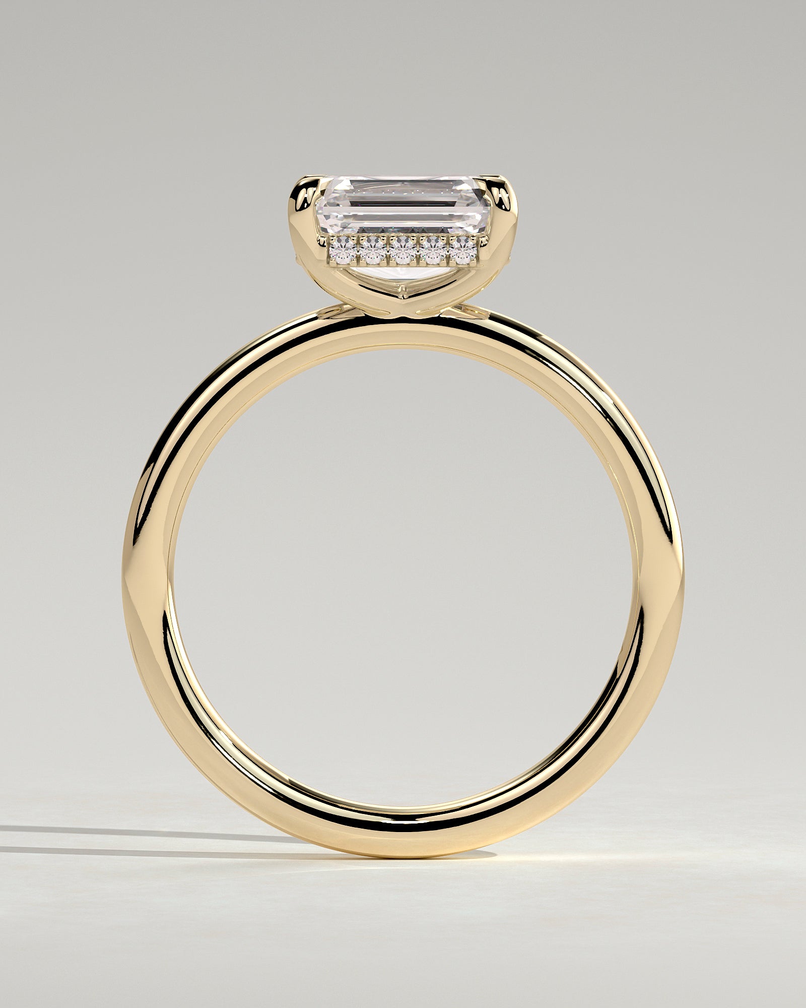 Round Halo, Pave & Split Shank Engagement Ring – 1.93 CT Lab Grown Diamond