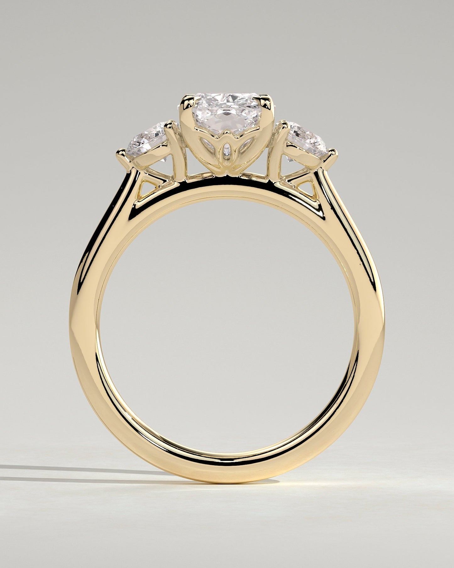 Round Halo, Pave & Split Shank Engagement Ring – 1.93 CT Lab Grown Diamond