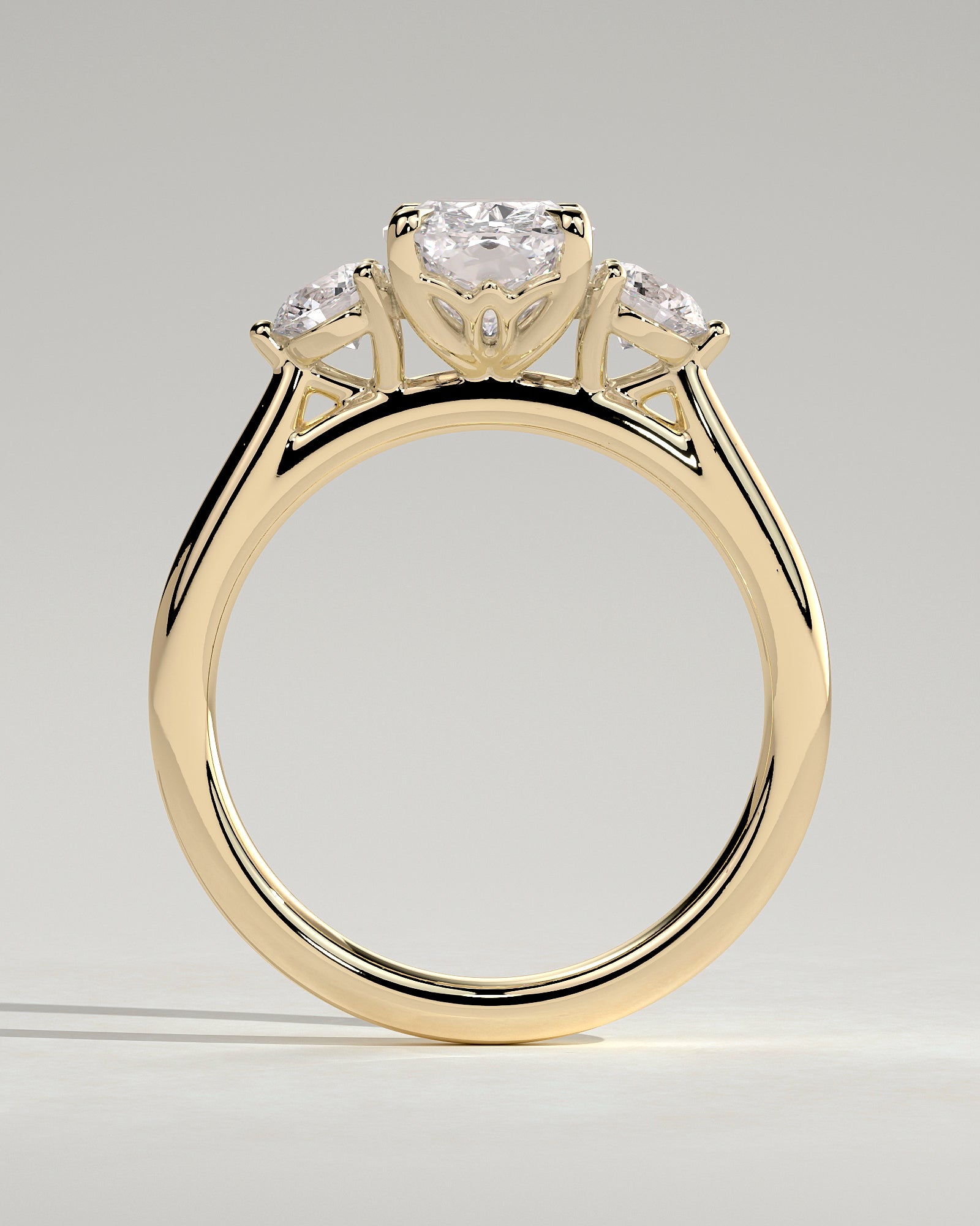 Round Halo, Pave & Split Shank Engagement Ring – 1.93 CT Lab Grown Diamond