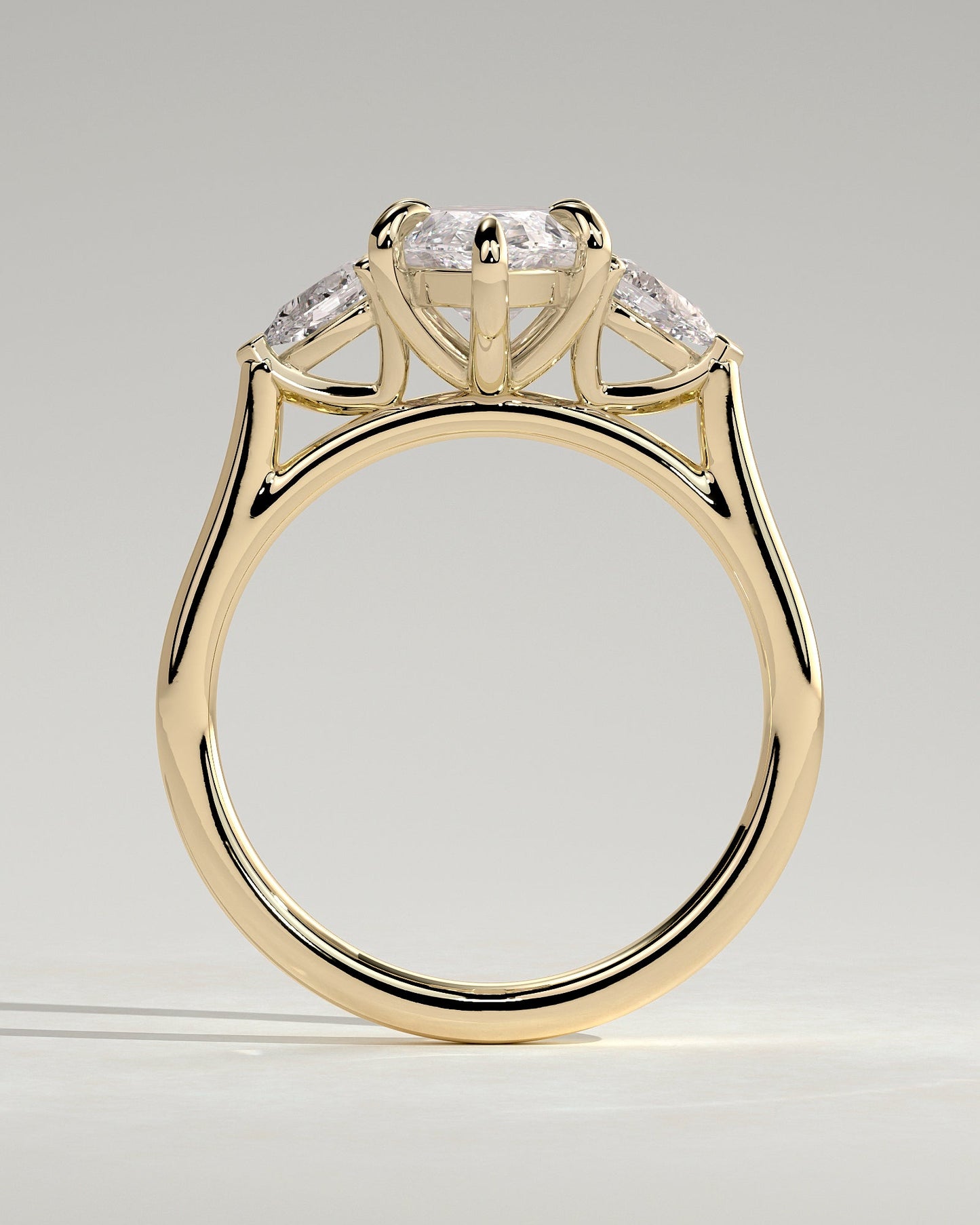 Round Halo, Pave & Split Shank Engagement Ring – 1.93 CT Lab Grown Diamond