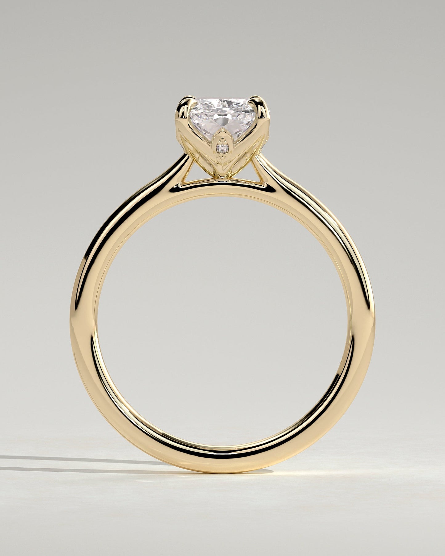 Round Halo, Pave & Split Shank Engagement Ring – 1.93 CT Lab Grown Diamond