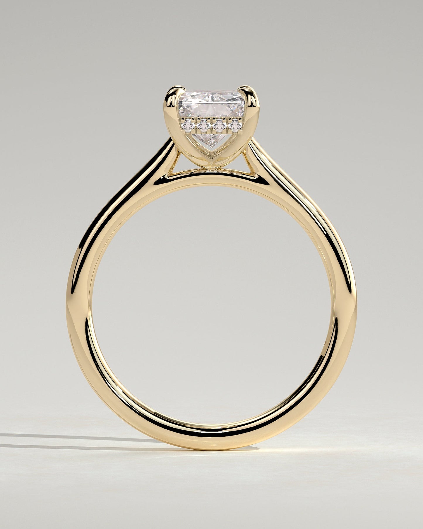 Round Halo, Pave & Split Shank Engagement Ring – 1.93 CT Lab Grown Diamond
