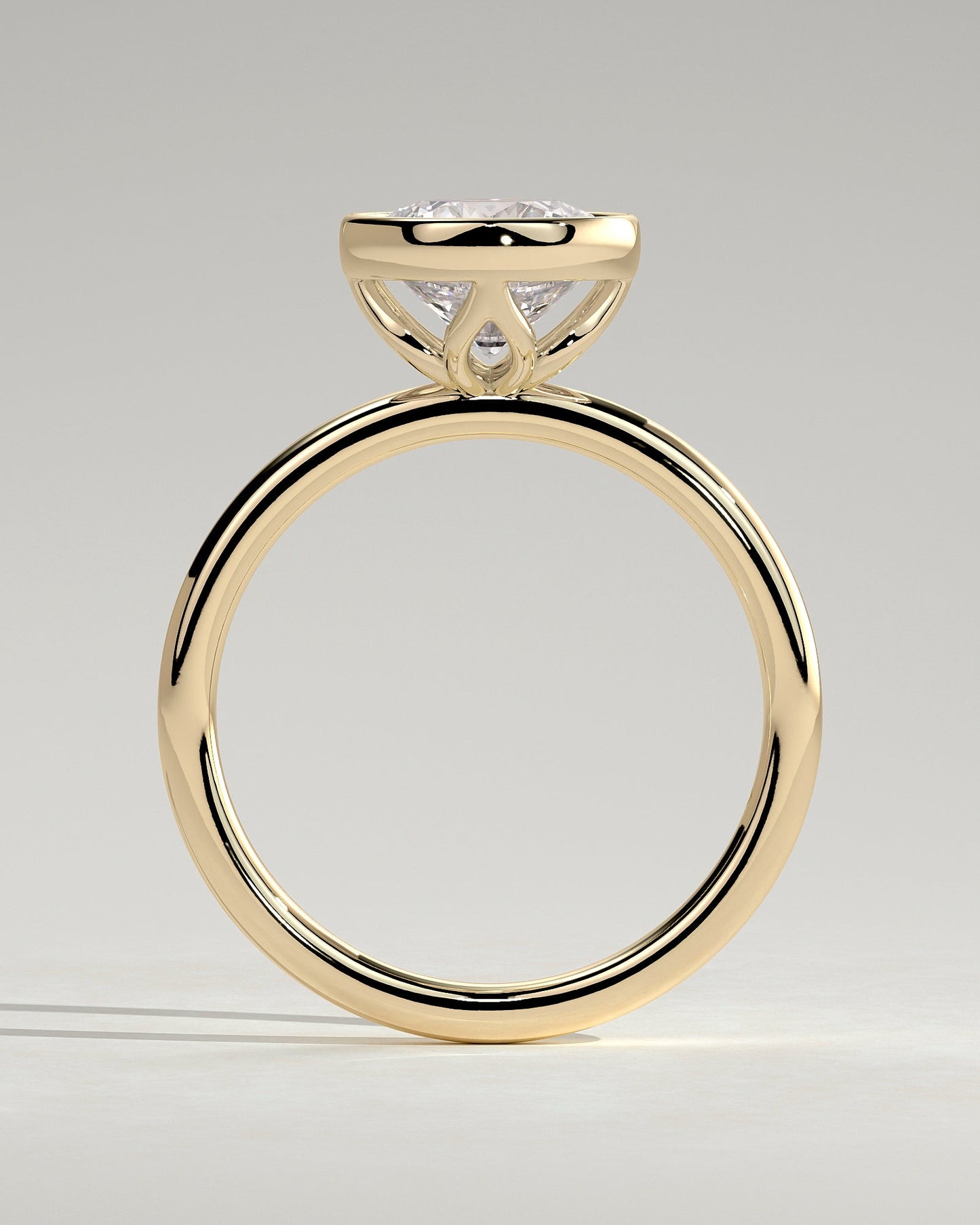 Round Halo, Pave & Split Shank Engagement Ring – 1.93 CT Lab Grown Diamond