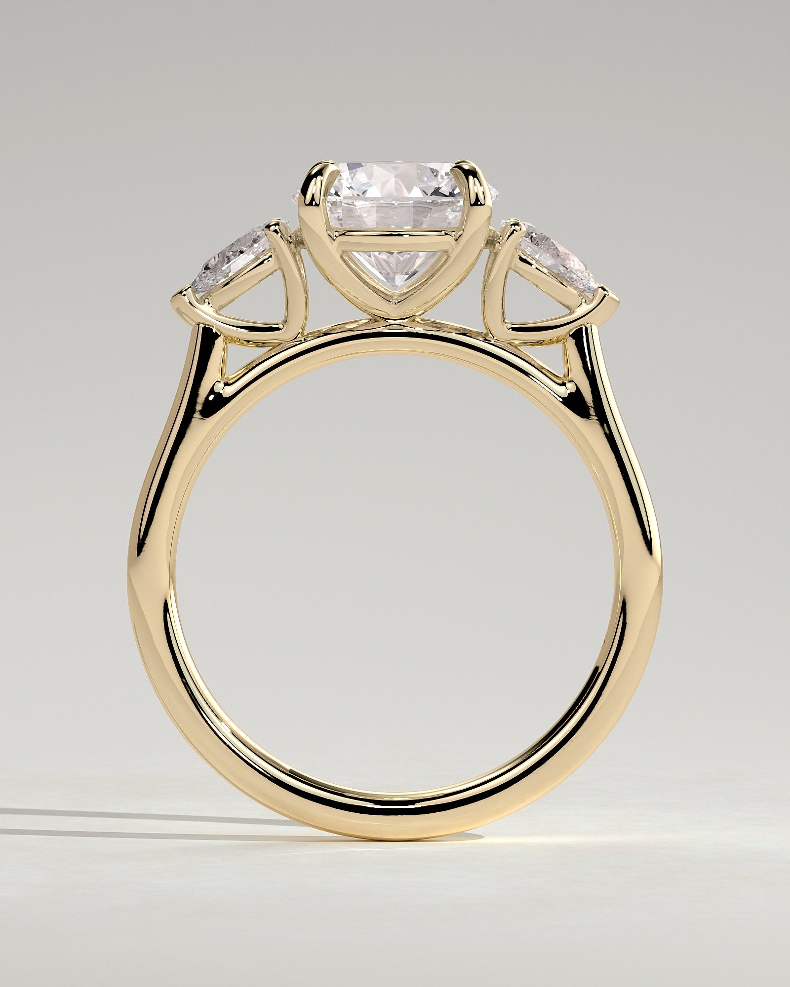 Round Halo, Pave & Split Shank Engagement Ring – 1.93 CT Lab Grown Diamond