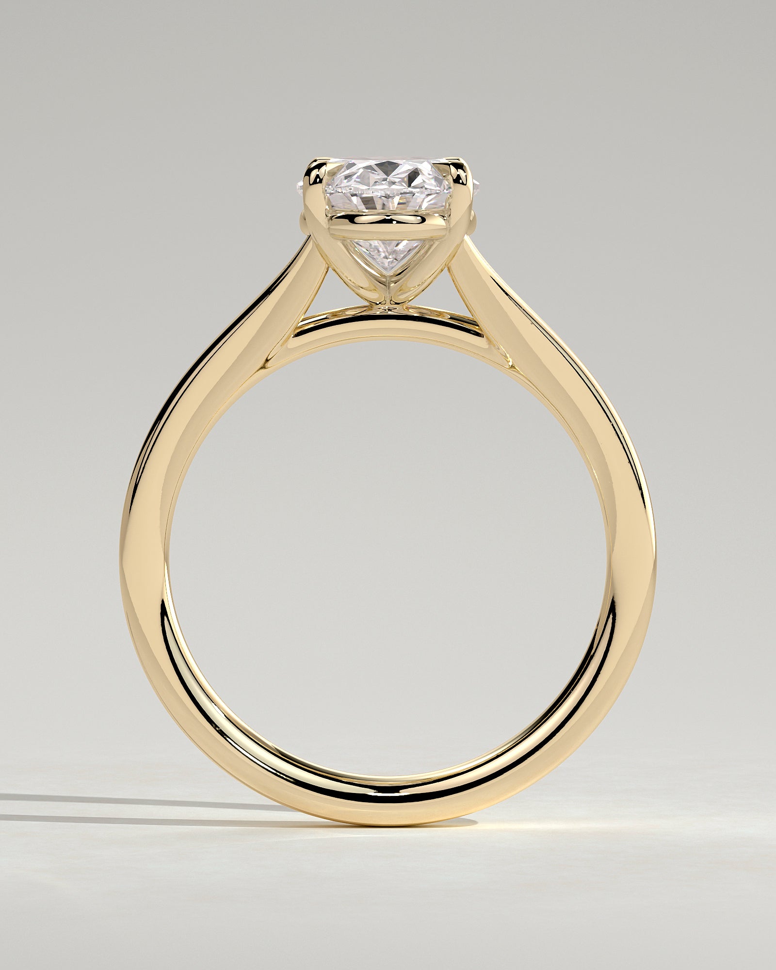 Round Halo, Pave & Split Shank Engagement Ring – 1.93 CT Lab Grown Diamond