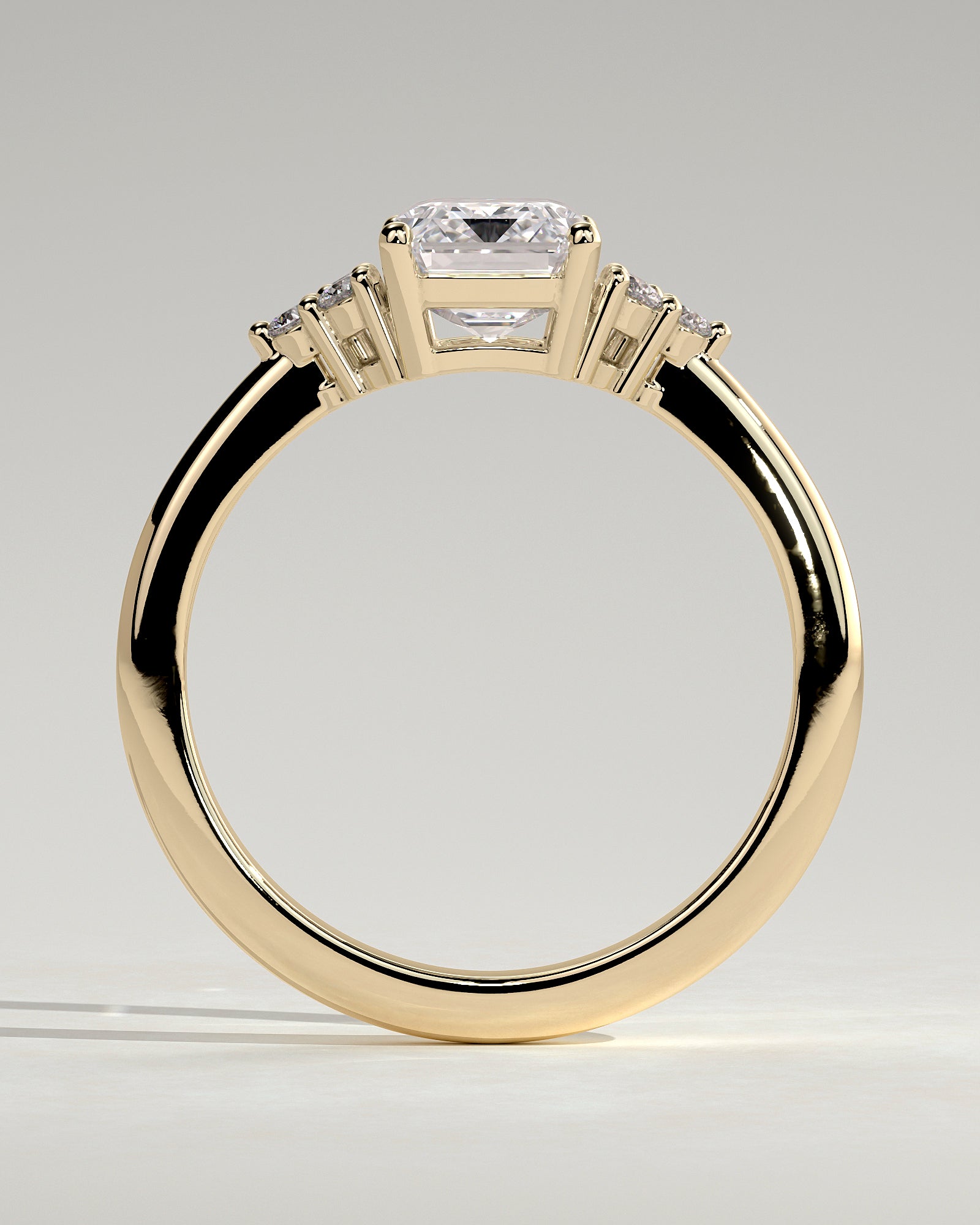 Round Halo, Pave & Split Shank Engagement Ring – 1.93 CT Lab Grown Diamond