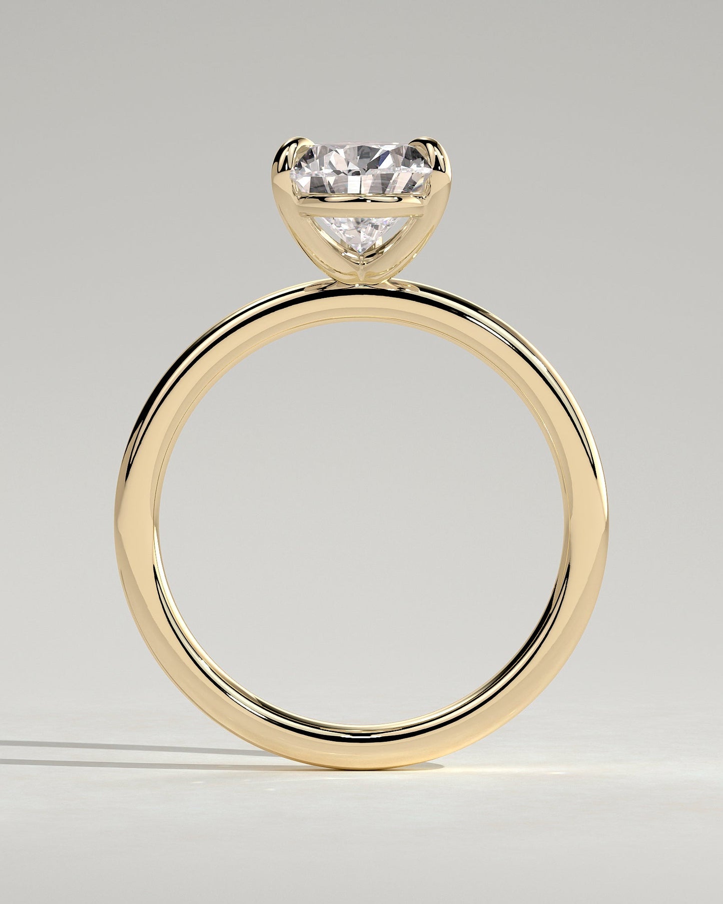 Round Halo, Pave & Split Shank Engagement Ring – 1.93 CT Lab Grown Diamond