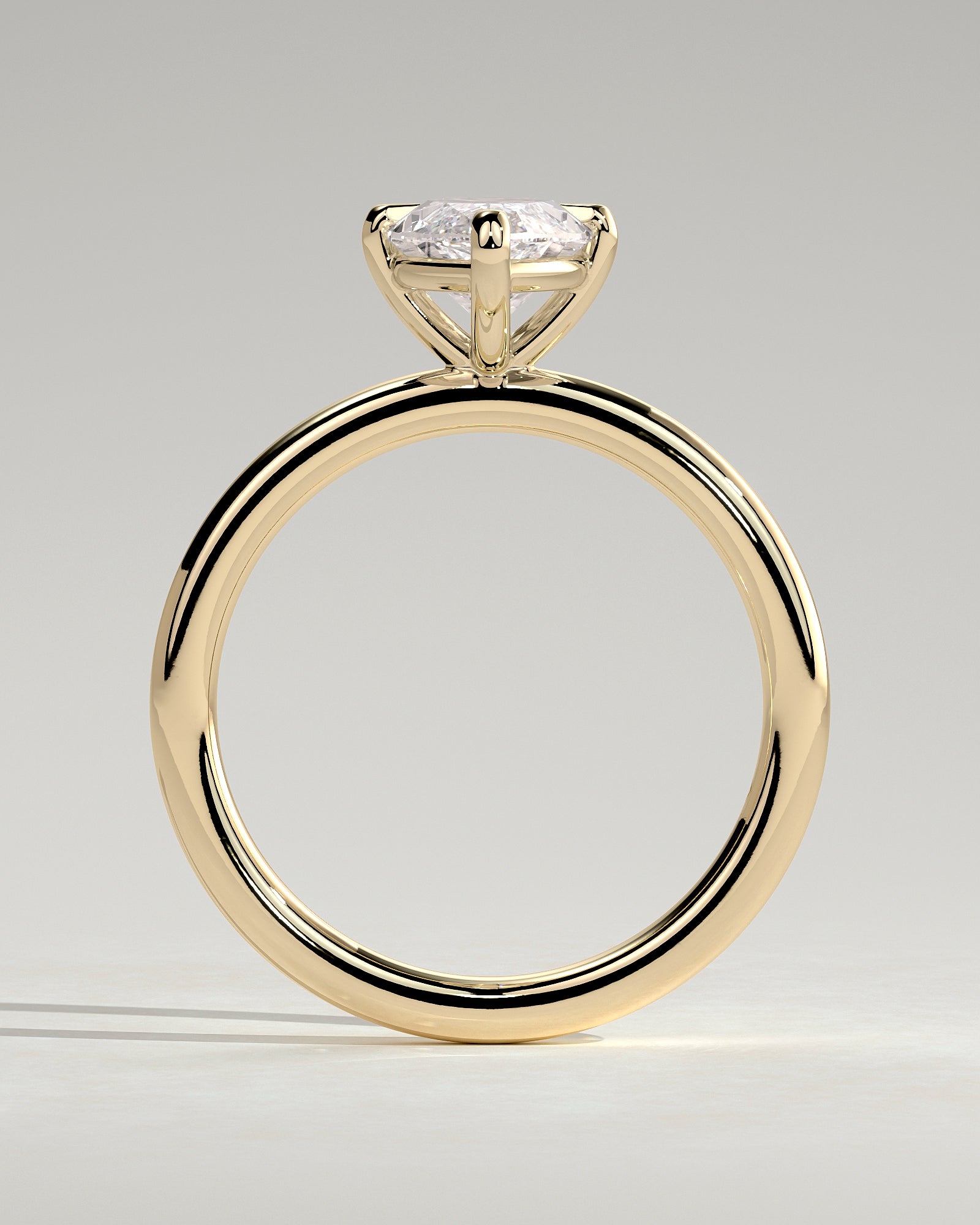 Round Halo, Pave & Split Shank Engagement Ring – 1.93 CT Lab Grown Diamond