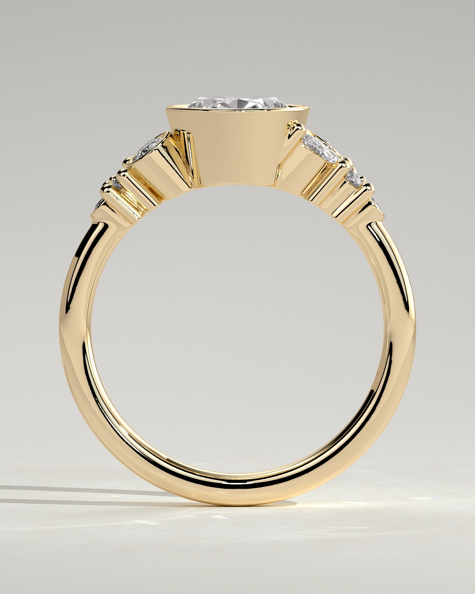 Round Halo, Pave & Split Shank Engagement Ring – 1.93 CT Lab Grown Diamond