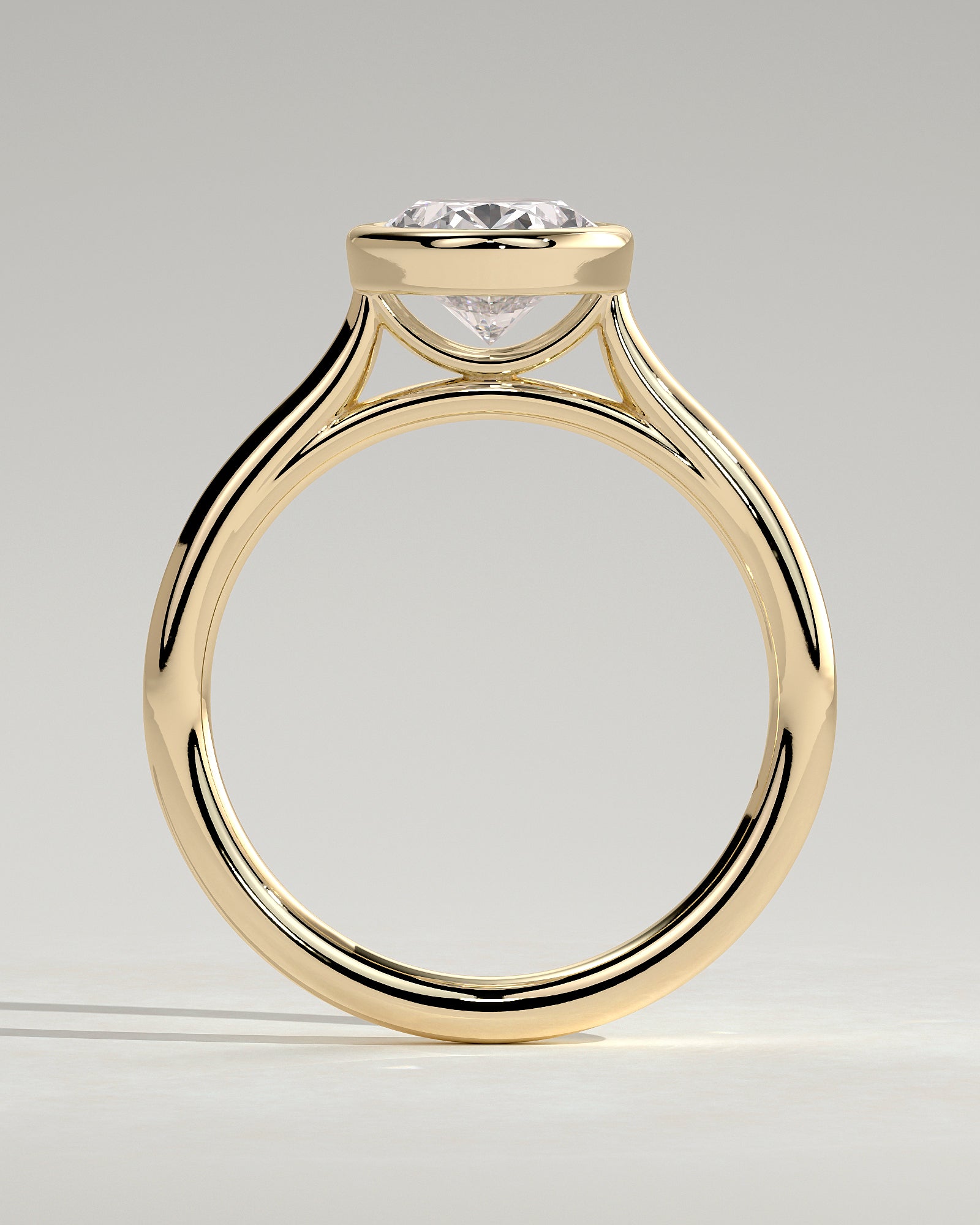 Round Halo, Pave & Split Shank Engagement Ring – 1.93 CT Lab Grown Diamond