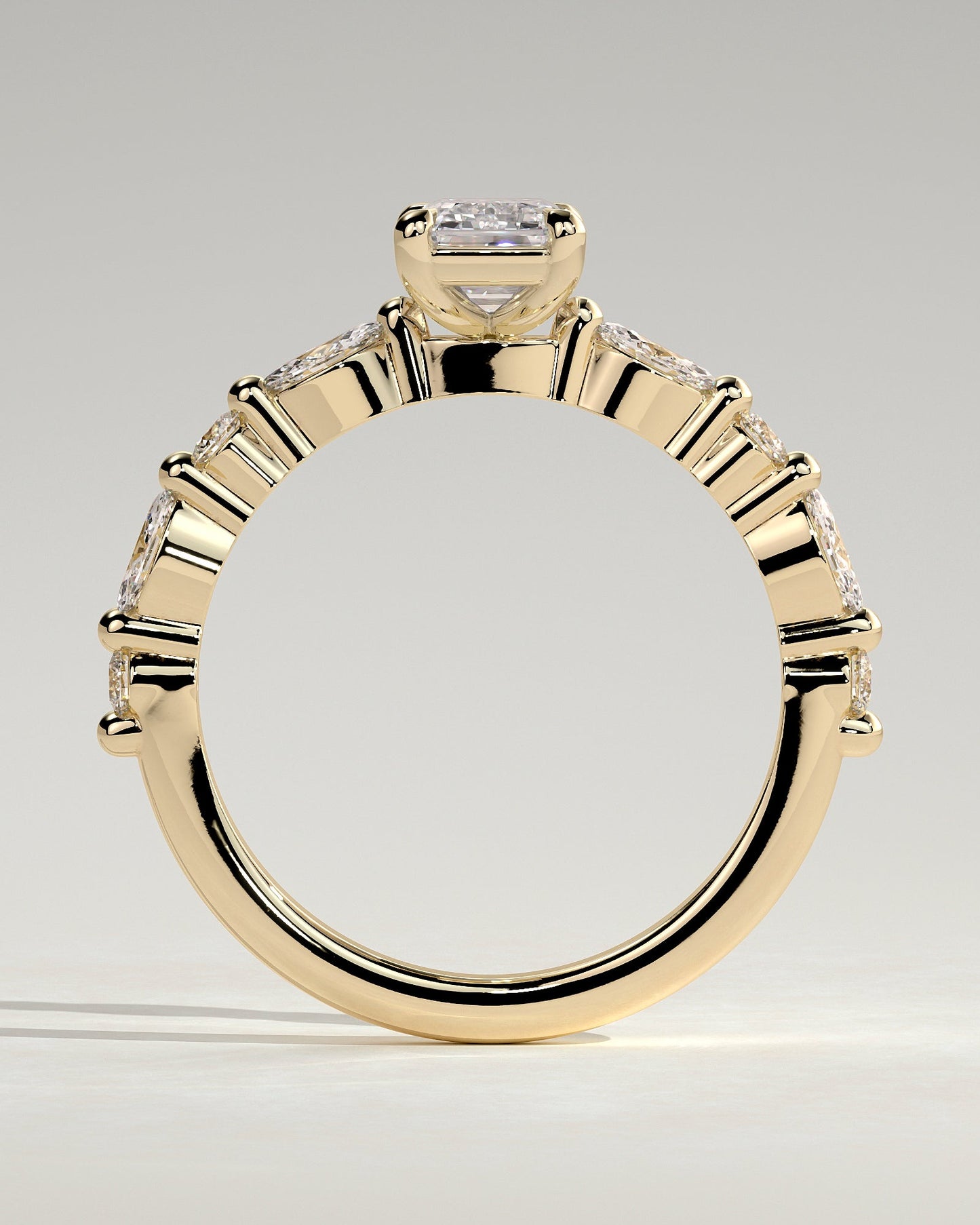 Round Halo, Pave & Split Shank Engagement Ring – 1.93 CT Lab Grown Diamond