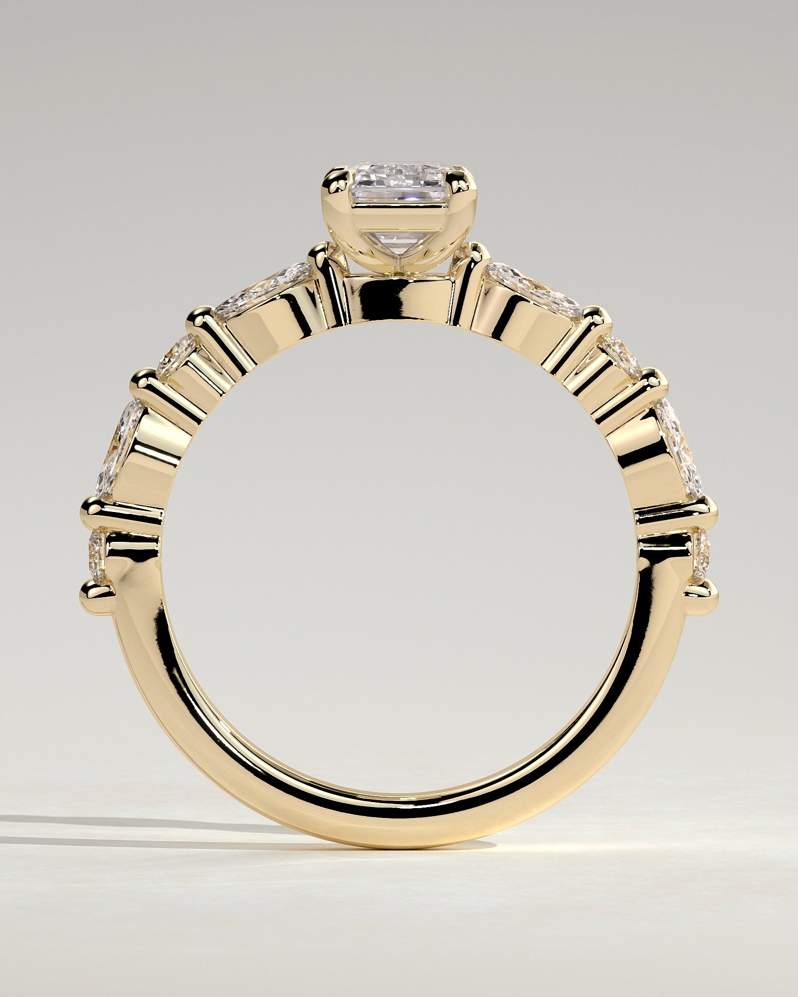 Round Halo, Pave & Split Shank Engagement Ring – 1.93 CT Lab Grown Diamond