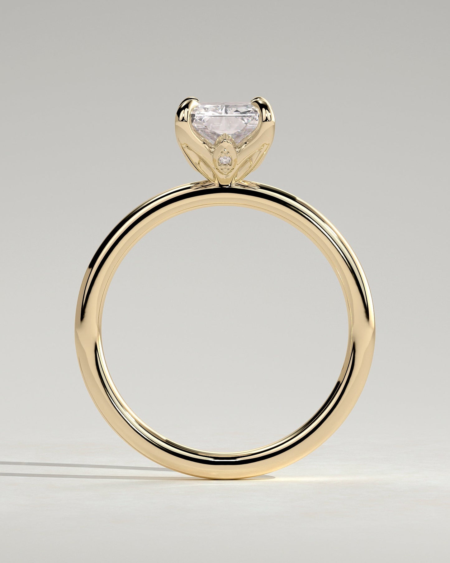 Round Halo, Pave & Split Shank Engagement Ring – 1.93 CT Lab Grown Diamond