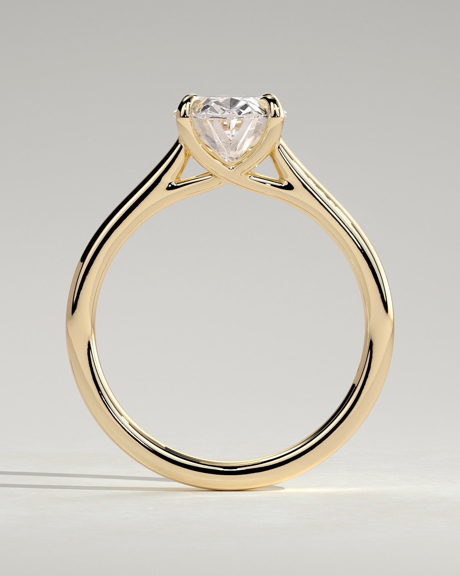 Round Halo, Pave & Split Shank Engagement Ring – 1.93 CT Lab Grown Diamond