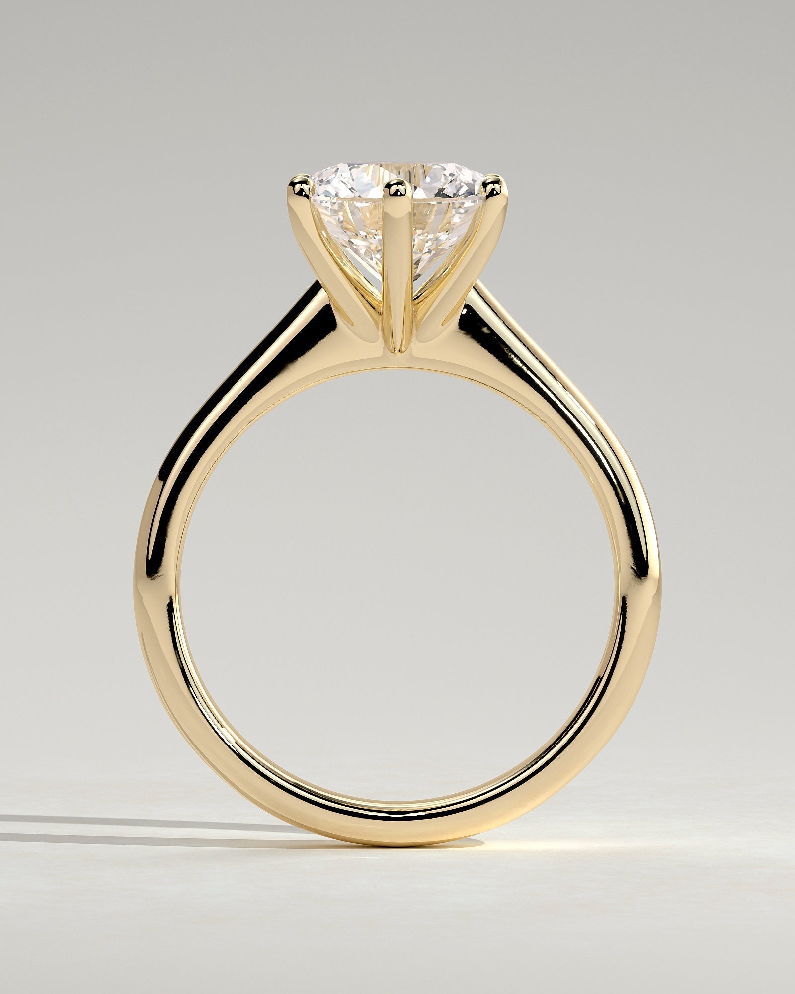 Round Halo, Pave & Split Shank Engagement Ring – 1.93 CT Lab Grown Diamond