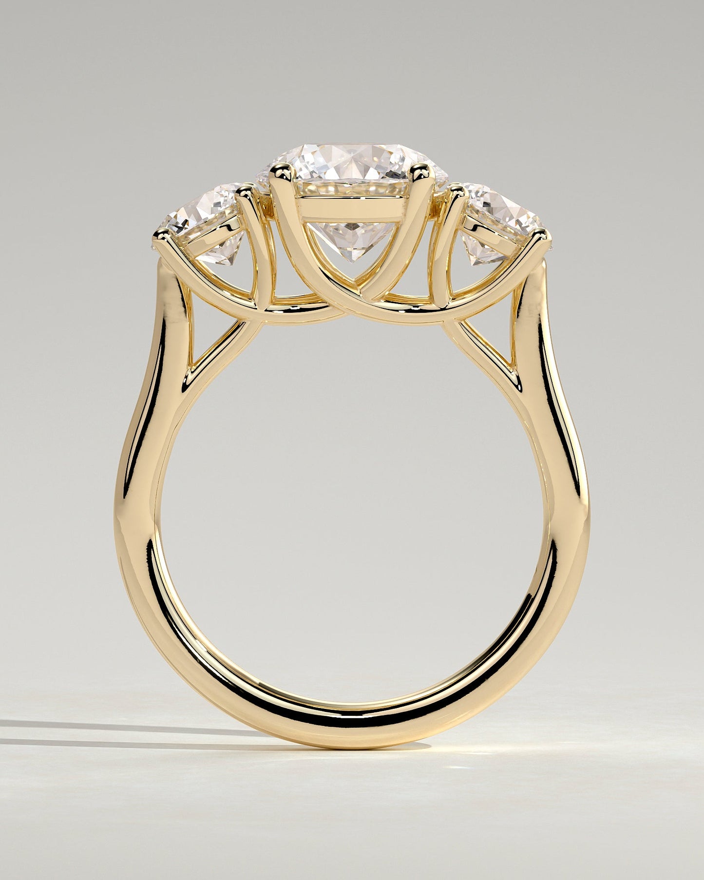 Round Halo, Pave & Split Shank Engagement Ring – 1.93 CT Lab Grown Diamond