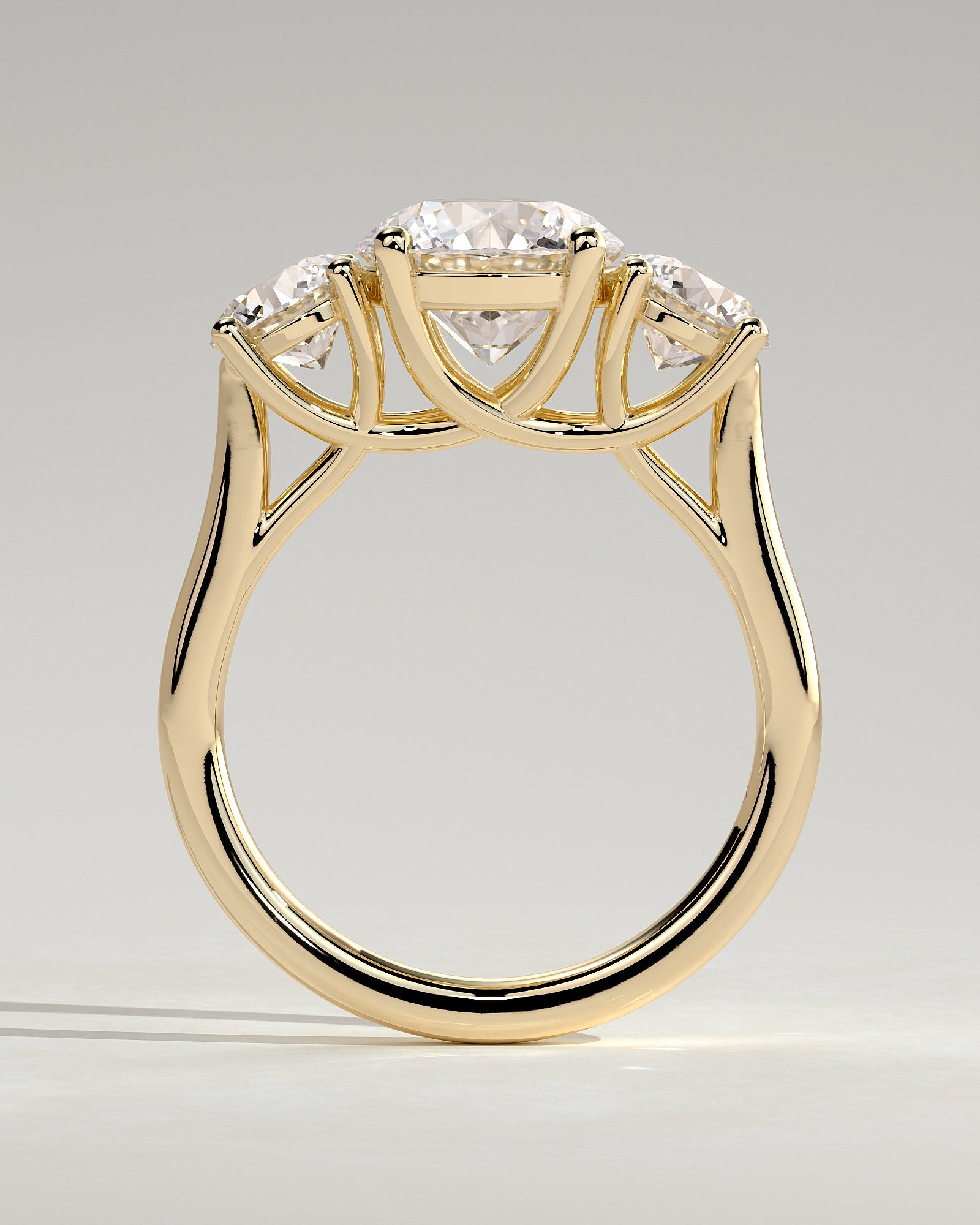 Round Halo, Pave & Split Shank Engagement Ring – 1.93 CT Lab Grown Diamond