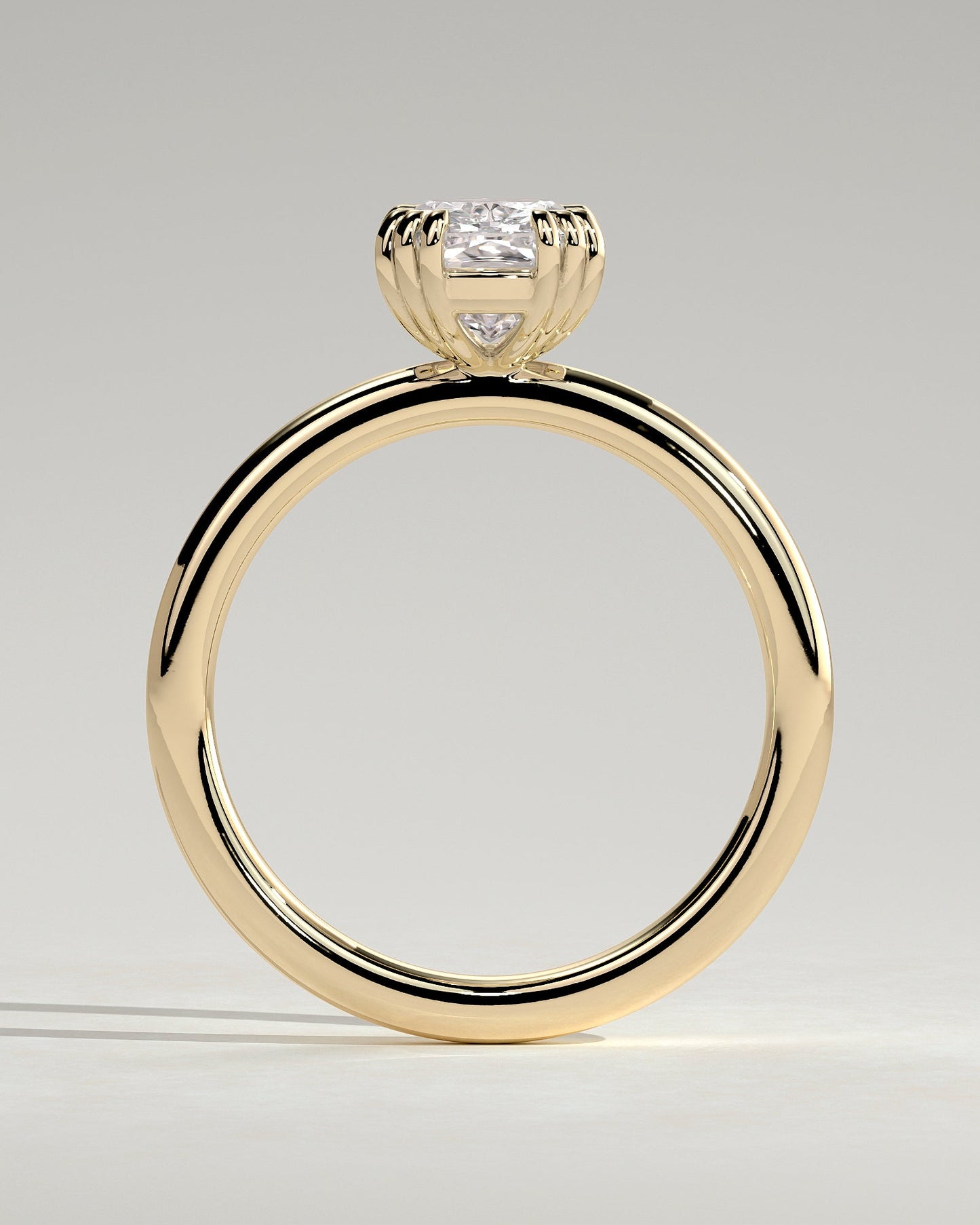 Round Halo, Pave & Split Shank Engagement Ring – 1.93 CT Lab Grown Diamond