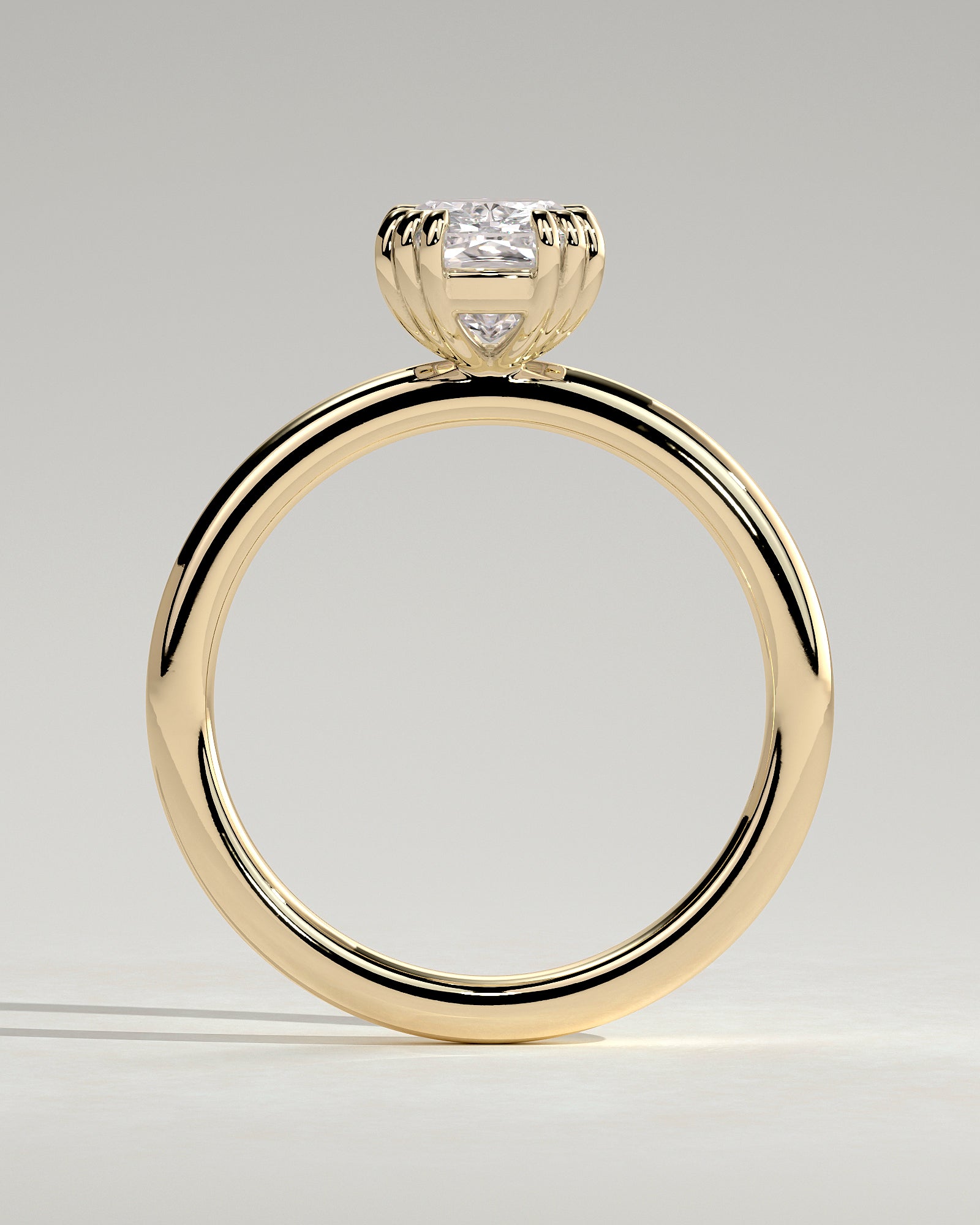 Round Halo, Pave & Split Shank Engagement Ring – 1.93 CT Lab Grown Diamond