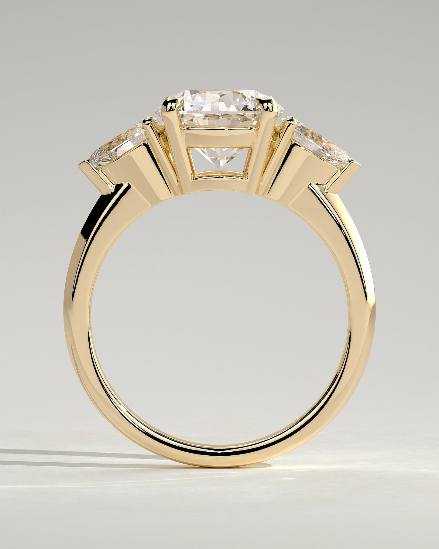 Round Halo, Pave & Split Shank Engagement Ring – 1.93 CT Lab Grown Diamond