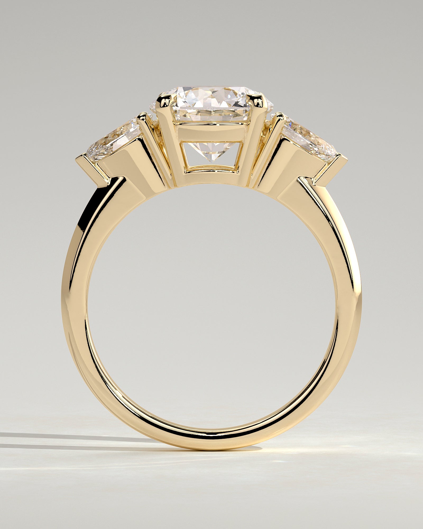 Round Halo, Pave & Split Shank Engagement Ring – 1.93 CT Lab Grown Diamond