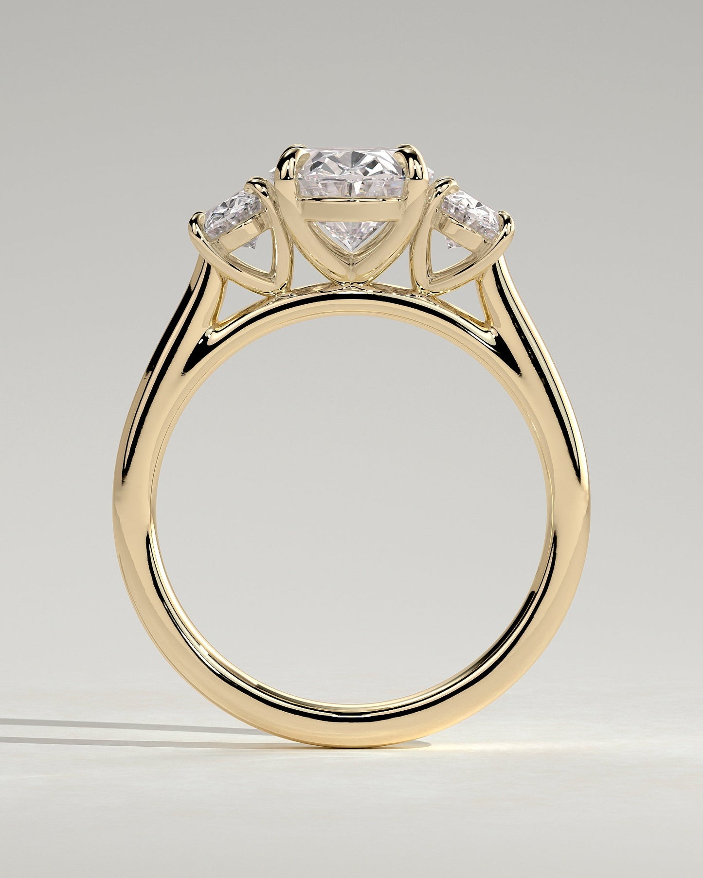 Round Halo, Pave & Split Shank Engagement Ring – 1.93 CT Lab Grown Diamond
