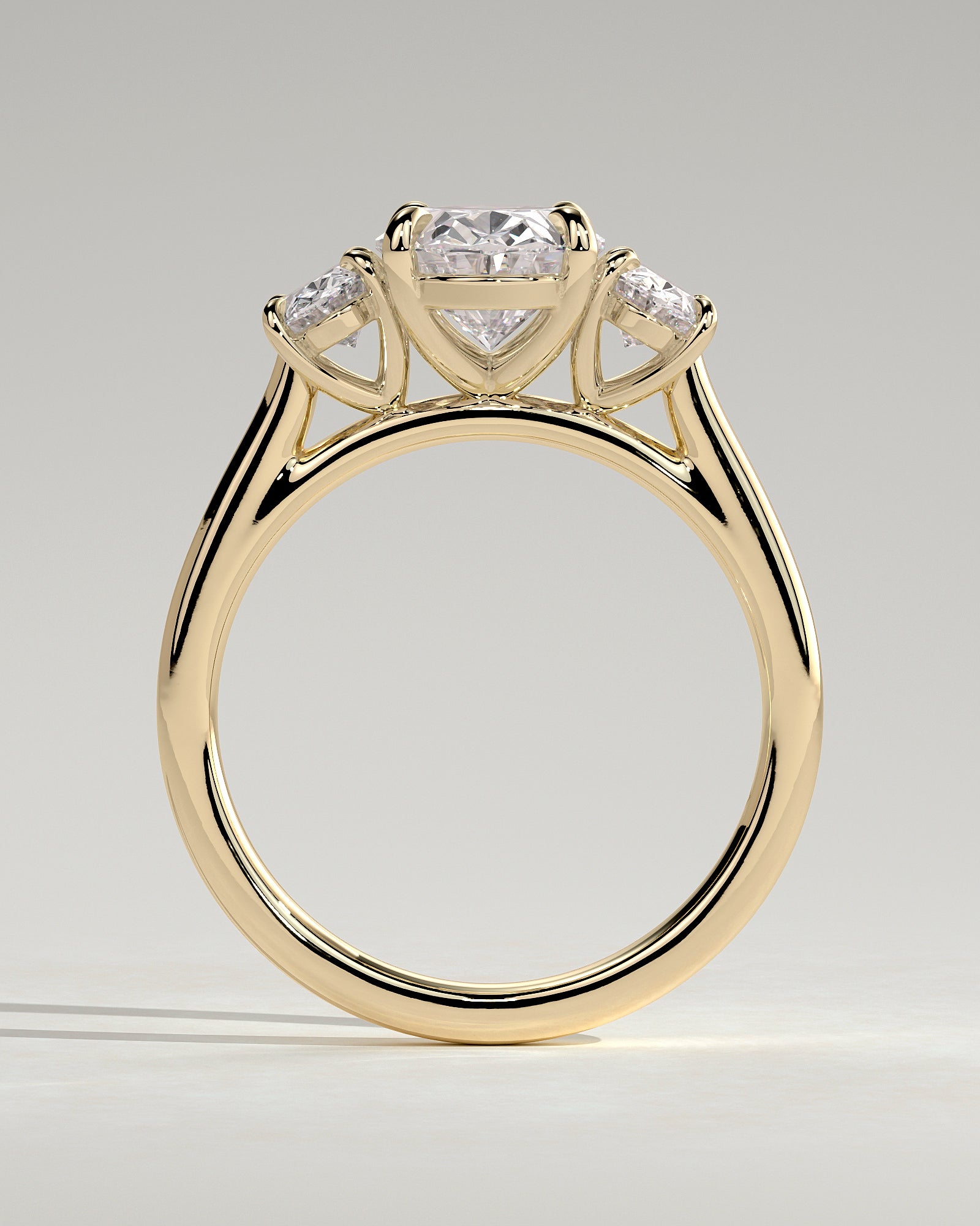 Round Halo, Pave & Split Shank Engagement Ring – 1.93 CT Lab Grown Diamond
