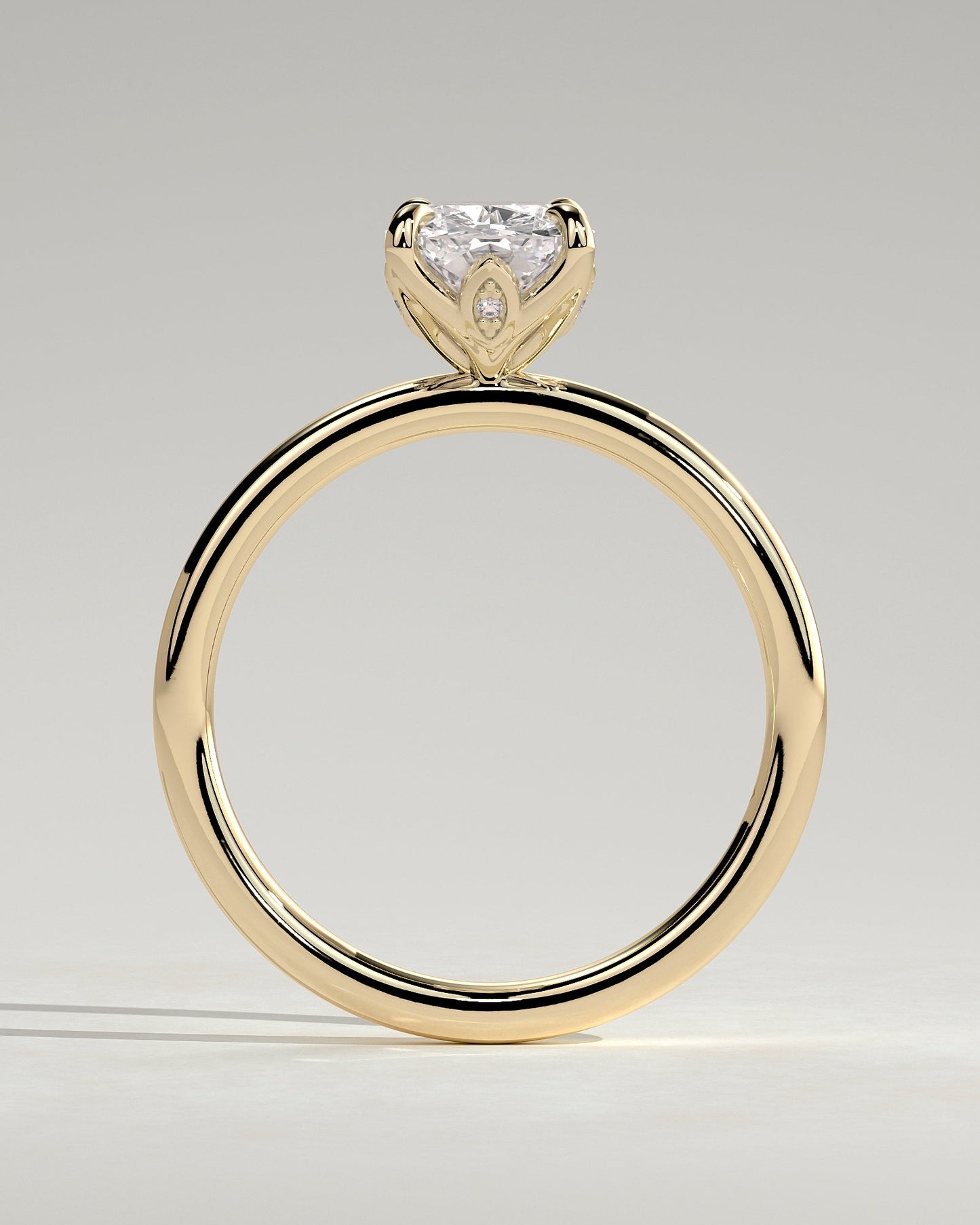 Round Halo, Pave & Split Shank Engagement Ring – 1.93 CT Lab Grown Diamond