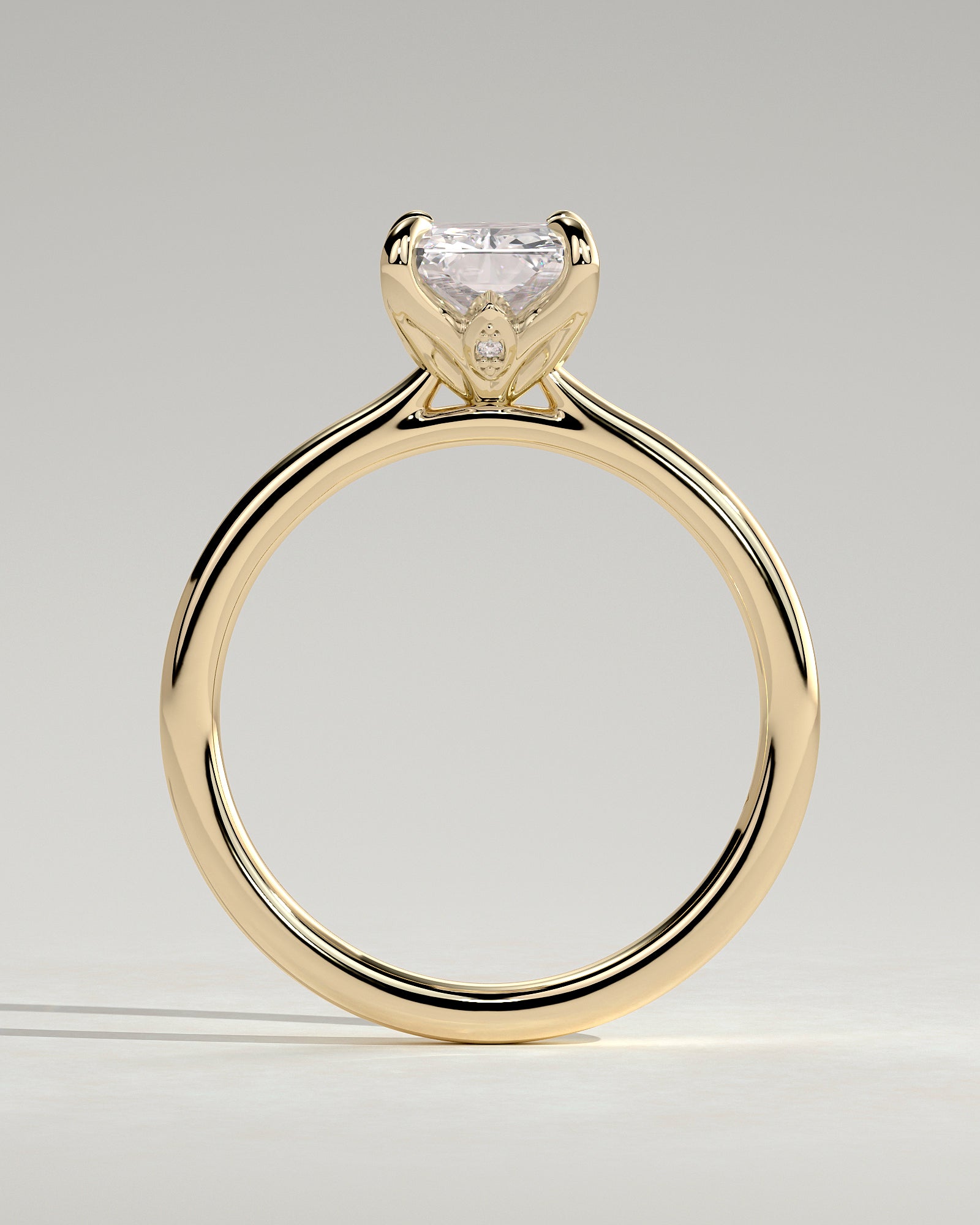 Round Halo, Pave & Split Shank Engagement Ring – 1.93 CT Lab Grown Diamond