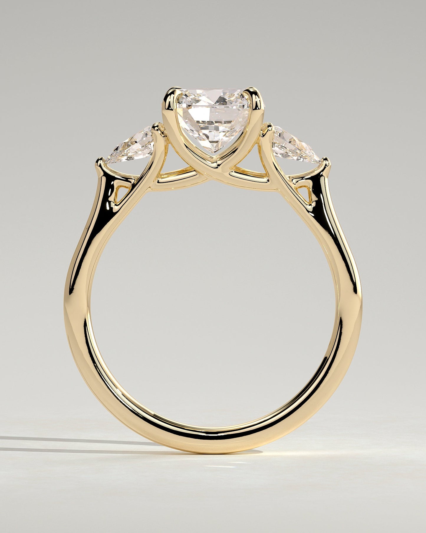 Round Halo, Pave & Split Shank Engagement Ring – 1.93 CT Lab Grown Diamond