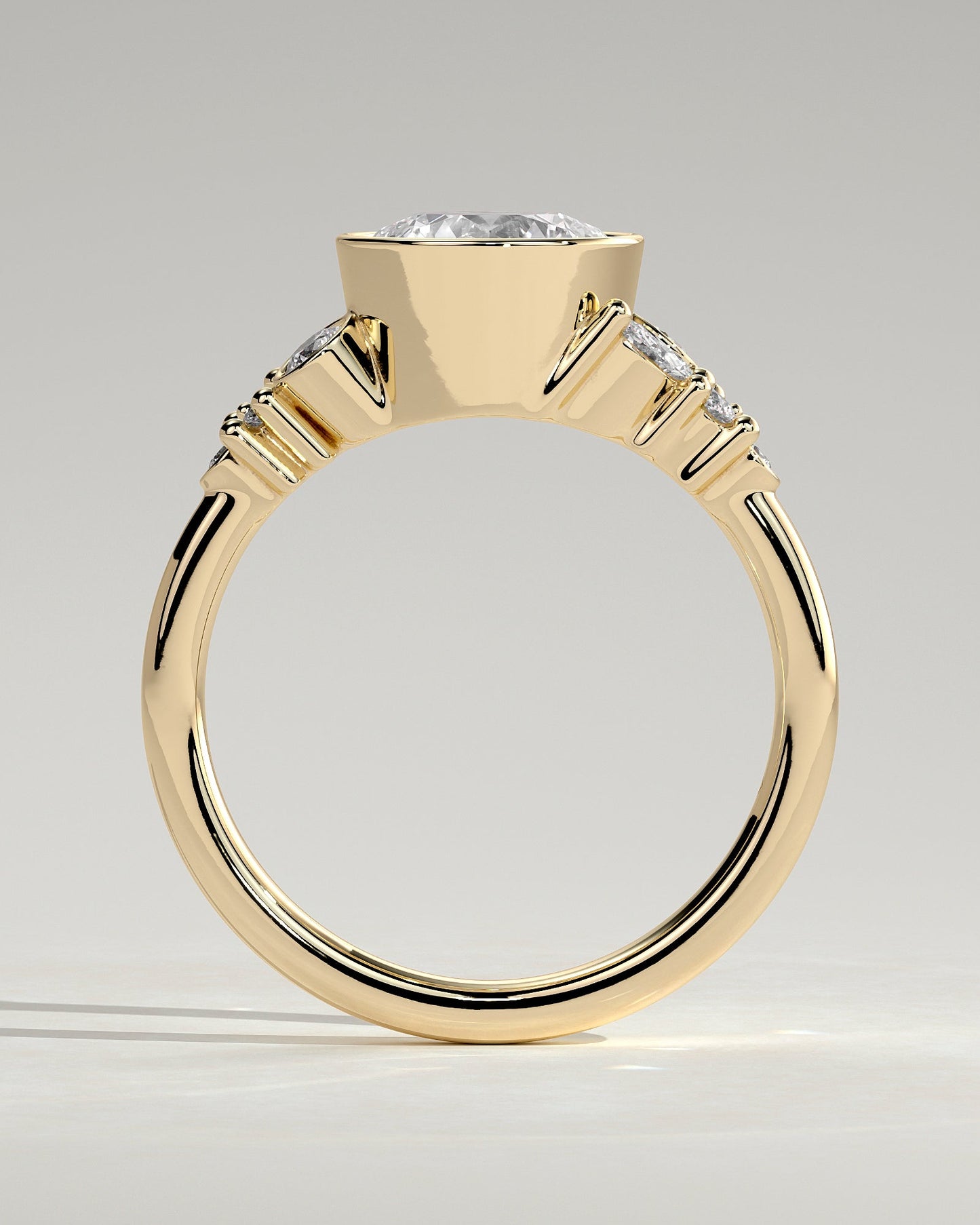 Round Halo, Pave & Split Shank Engagement Ring – 1.93 CT Lab Grown Diamond