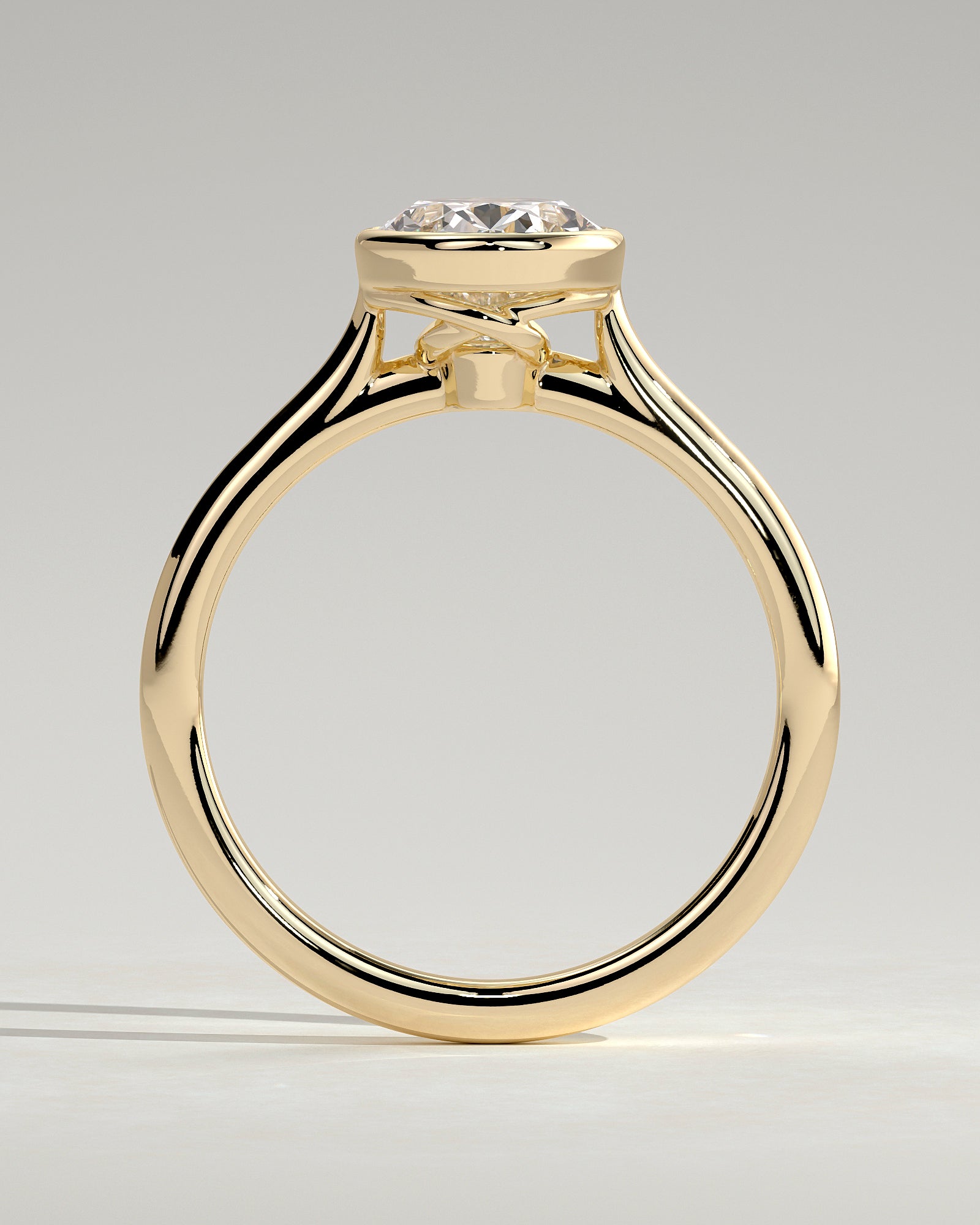 Round Halo, Pave & Split Shank Engagement Ring – 1.93 CT Lab Grown Diamond