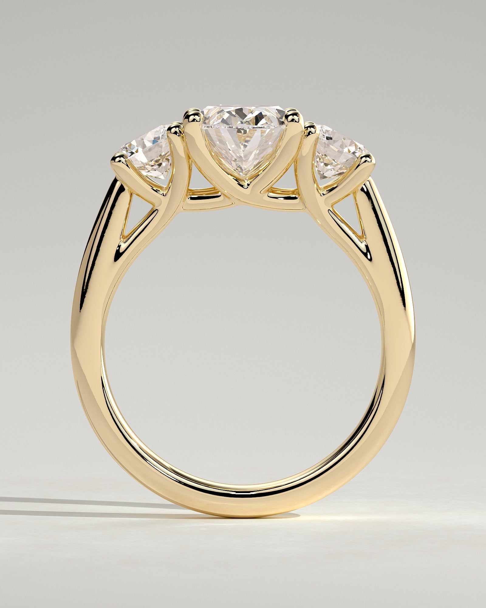 Round Halo, Pave & Split Shank Engagement Ring – 1.93 CT Lab Grown Diamond