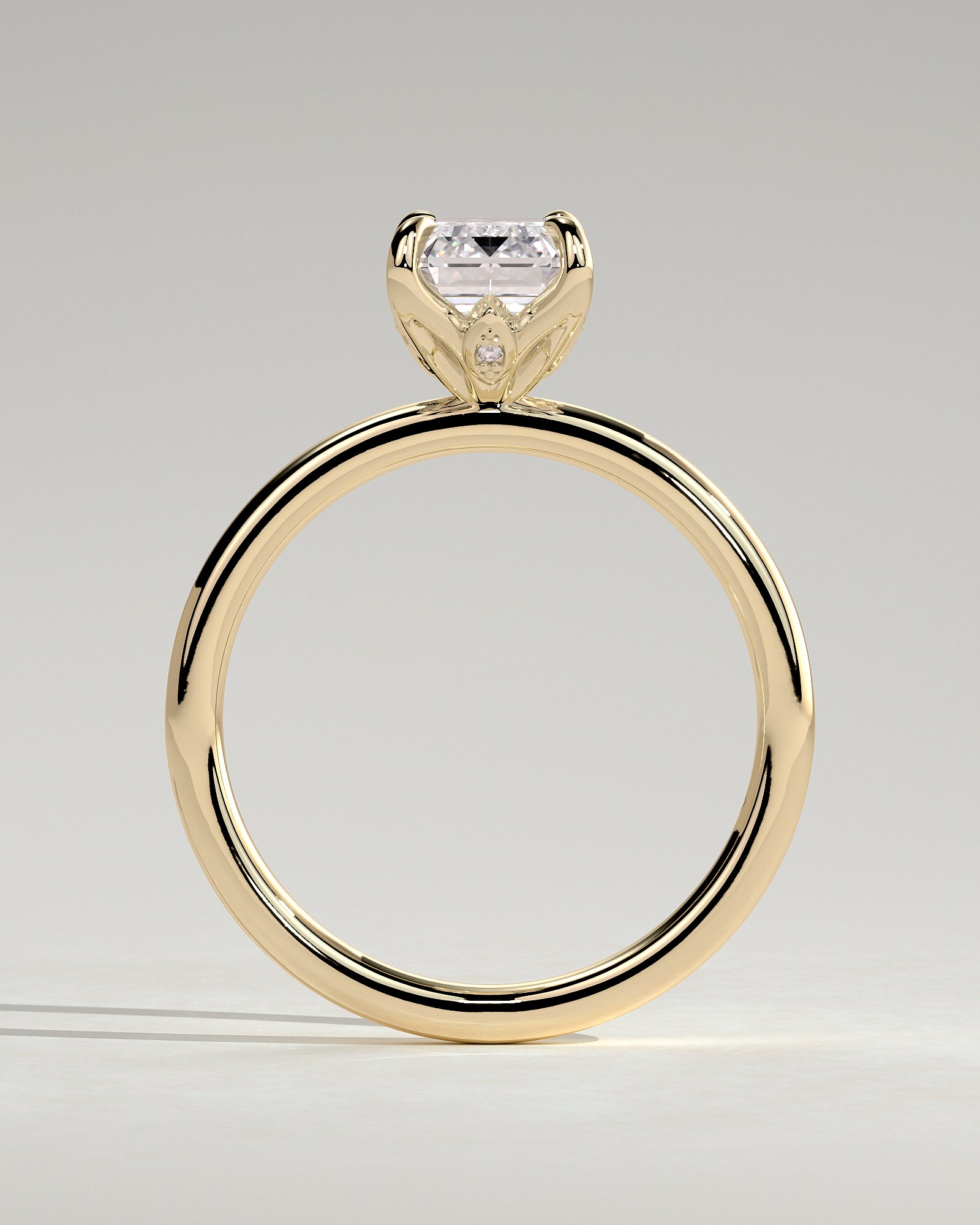 Round Halo, Pave & Split Shank Engagement Ring – 1.93 CT Lab Grown Diamond